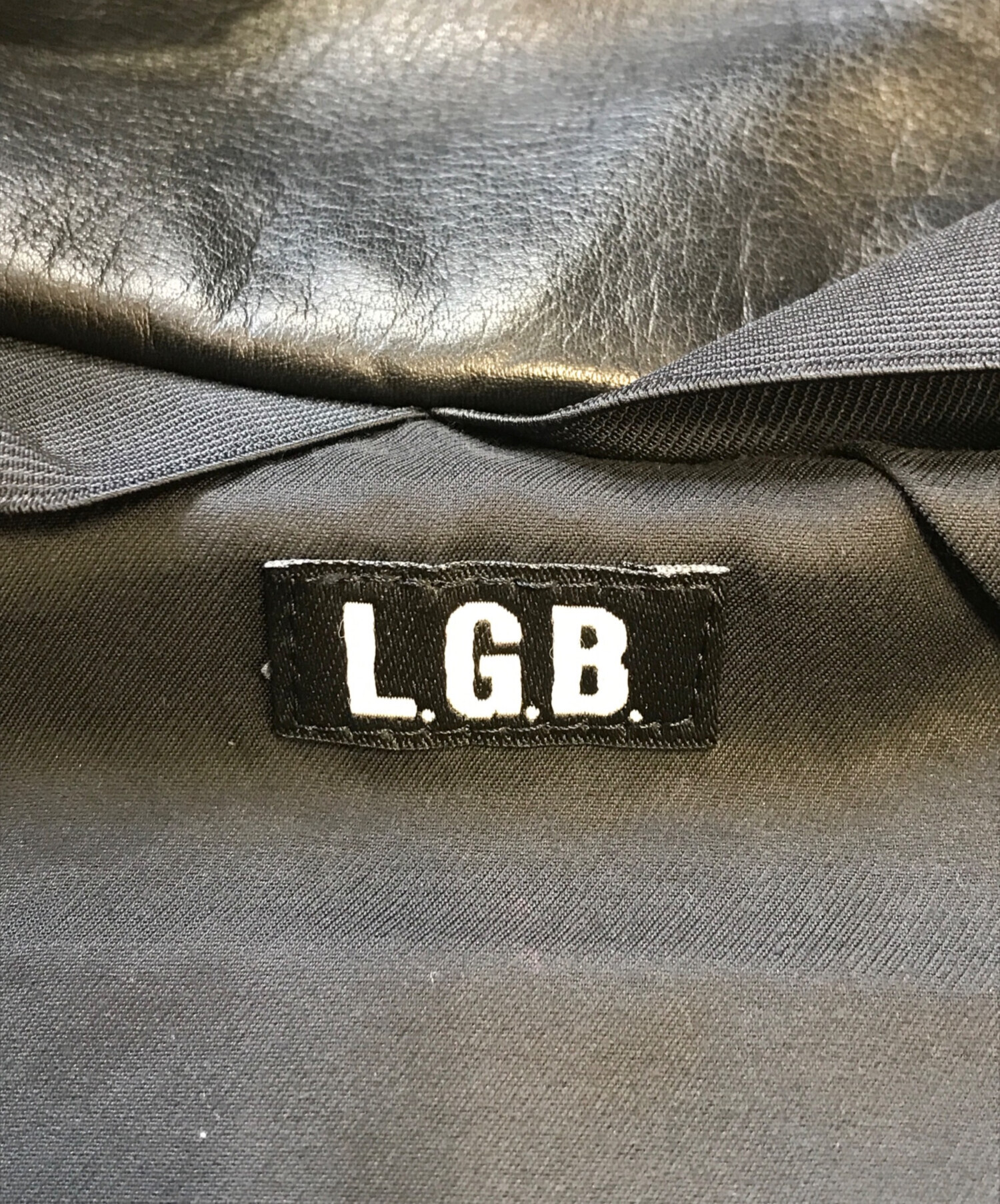 中古・古着通販】L.G.B (ルグランブルー) レザーベスト ブラック