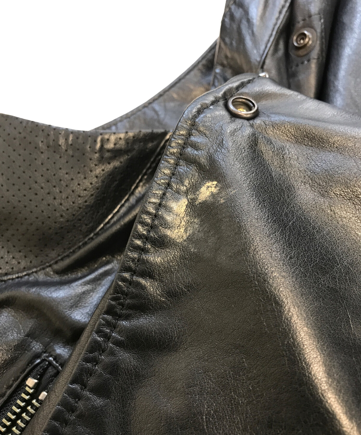 中古・古着通販】L.G.B (ルグランブルー) レザーベスト ブラック