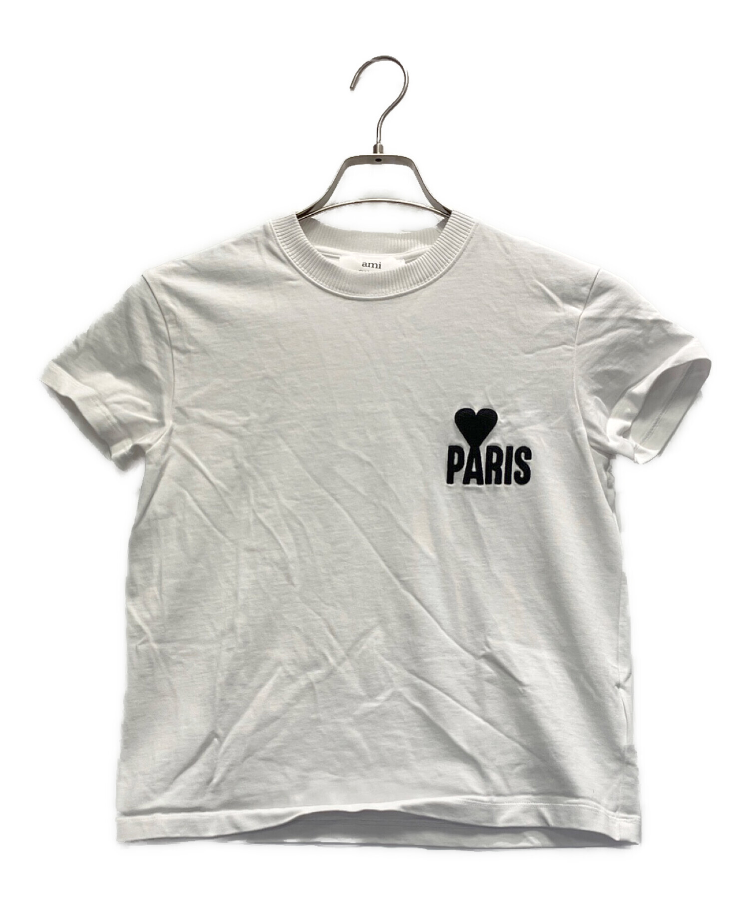 中古・古着通販】AMI PARIS (アミ パリス) Tシャツ ホワイト サイズ