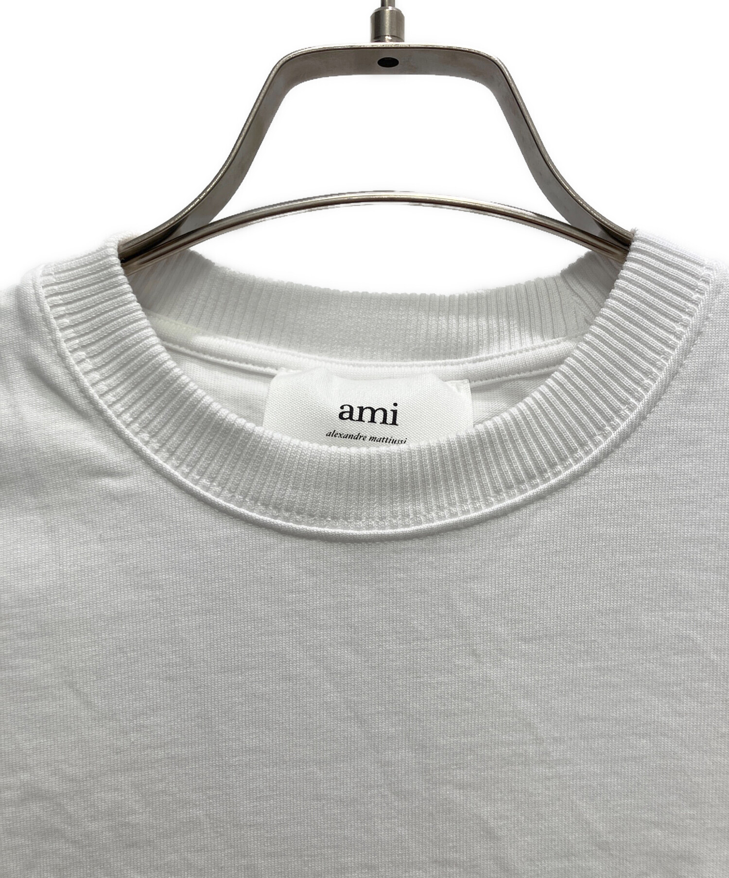 中古・古着通販】AMI PARIS (アミ パリス) Tシャツ ホワイト サイズ