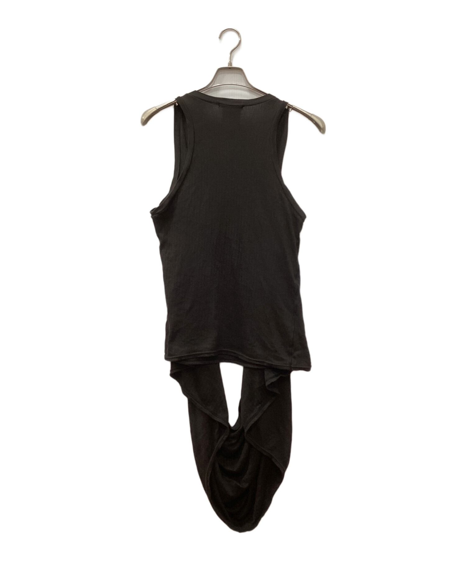 JULIUS ユリウス 14 SS 変形カットソー アシンメトリー 2 中古・古着通販】JULIUS (ユリウス) 変形ドレープカットソー ブラック