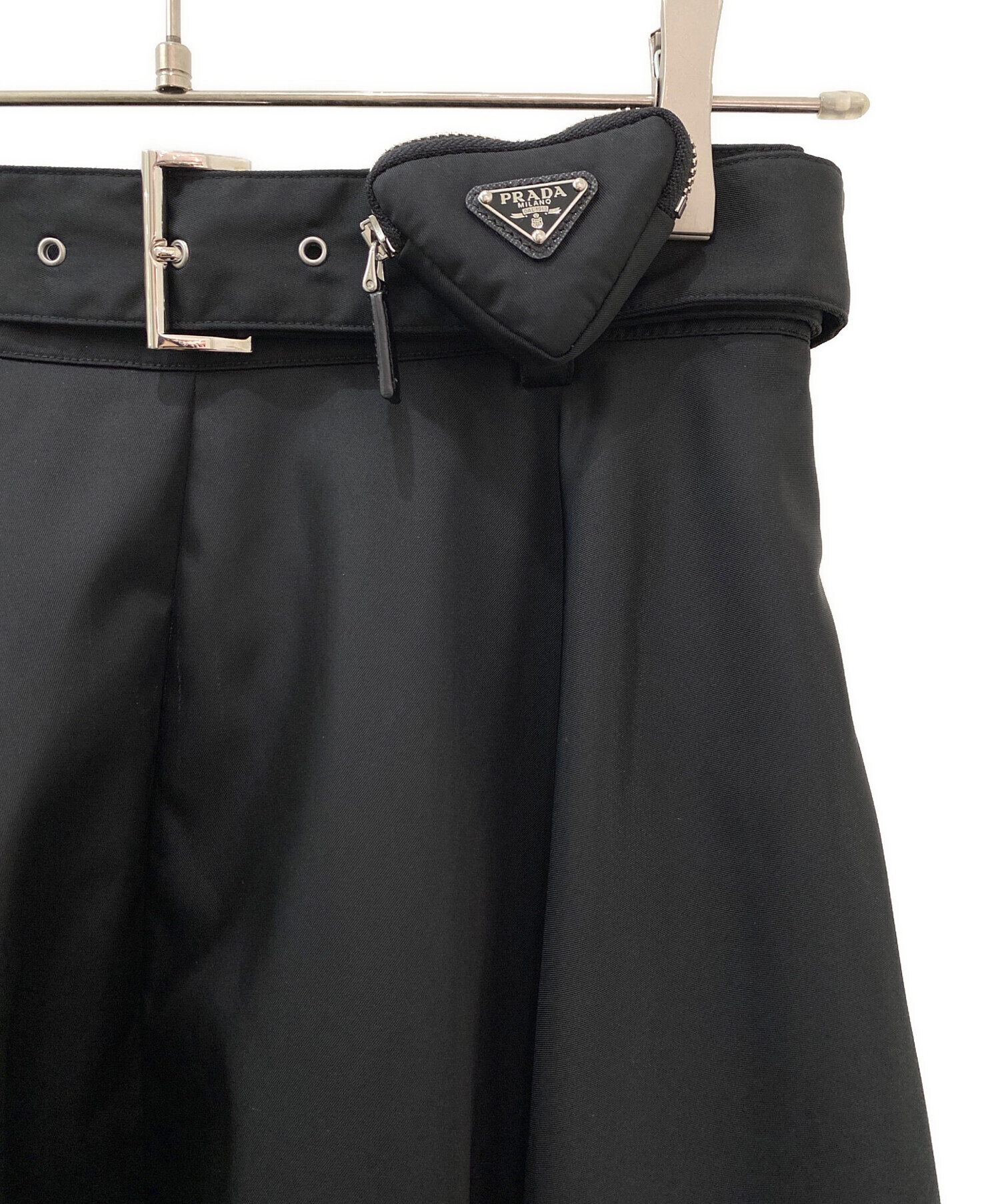 中古・古着通販】PRADA (プラダ) Re-Nylonスカート ブラック サイズ