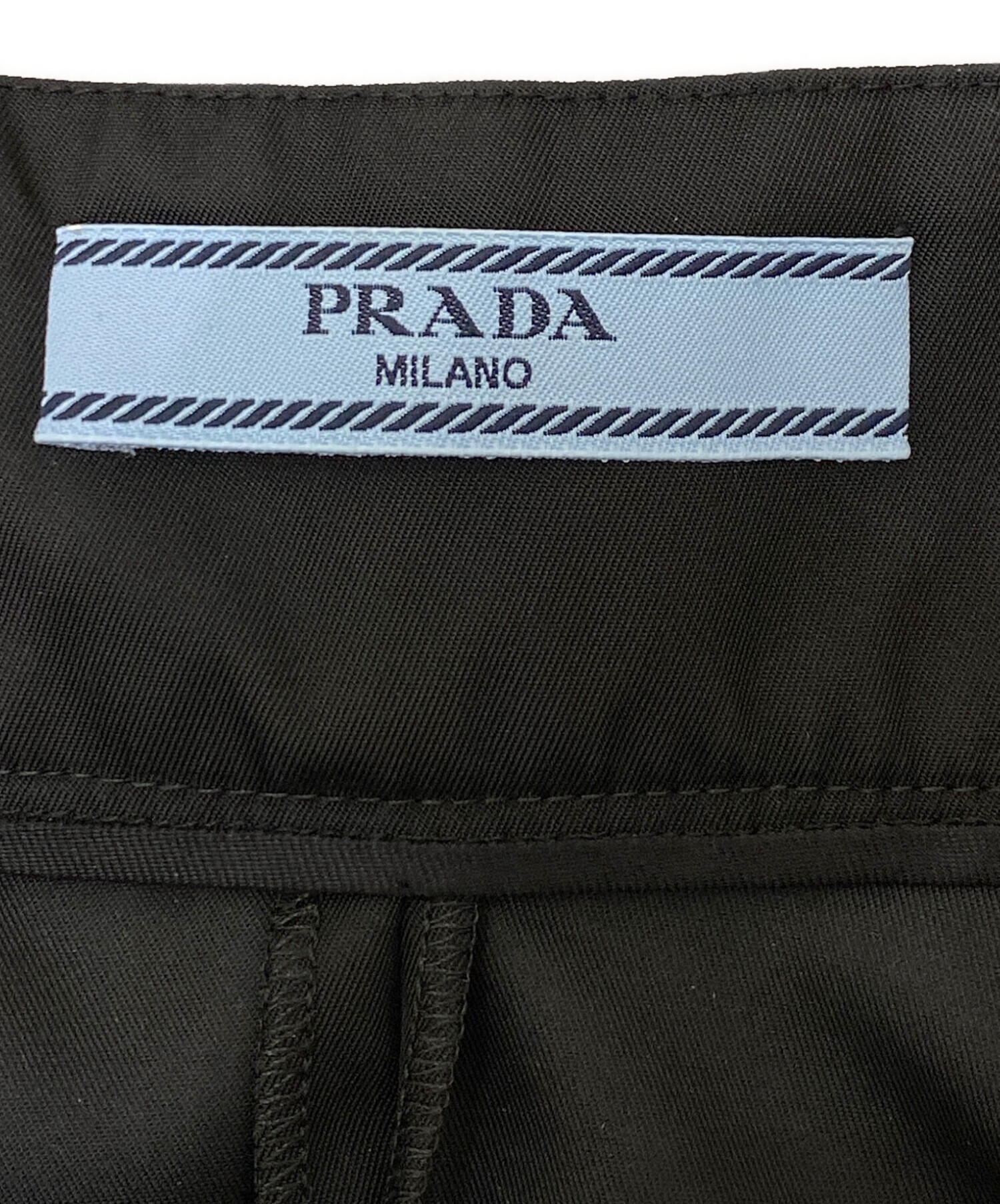 中古・古着通販】PRADA (プラダ) Re-Nylonスカート ブラック サイズ