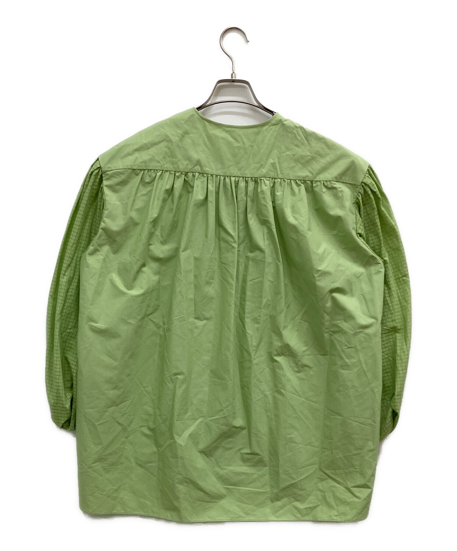 Drawerドゥロワー ギャザースリーブブラウス 36 美品 中古・古着通販 