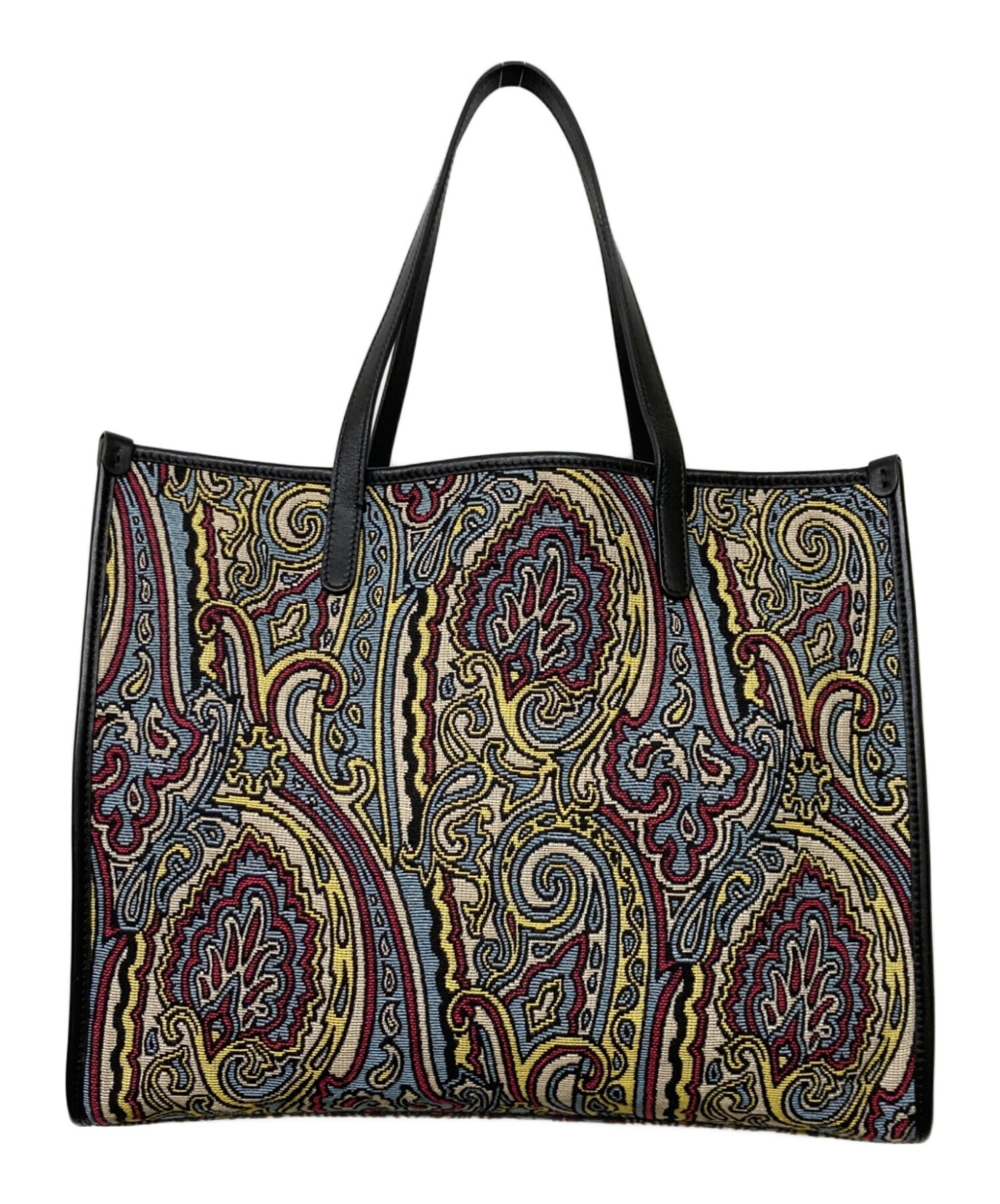 中古・古着通販】ETRO (エトロ) ジャガード ペイズリー柄トートバッグ