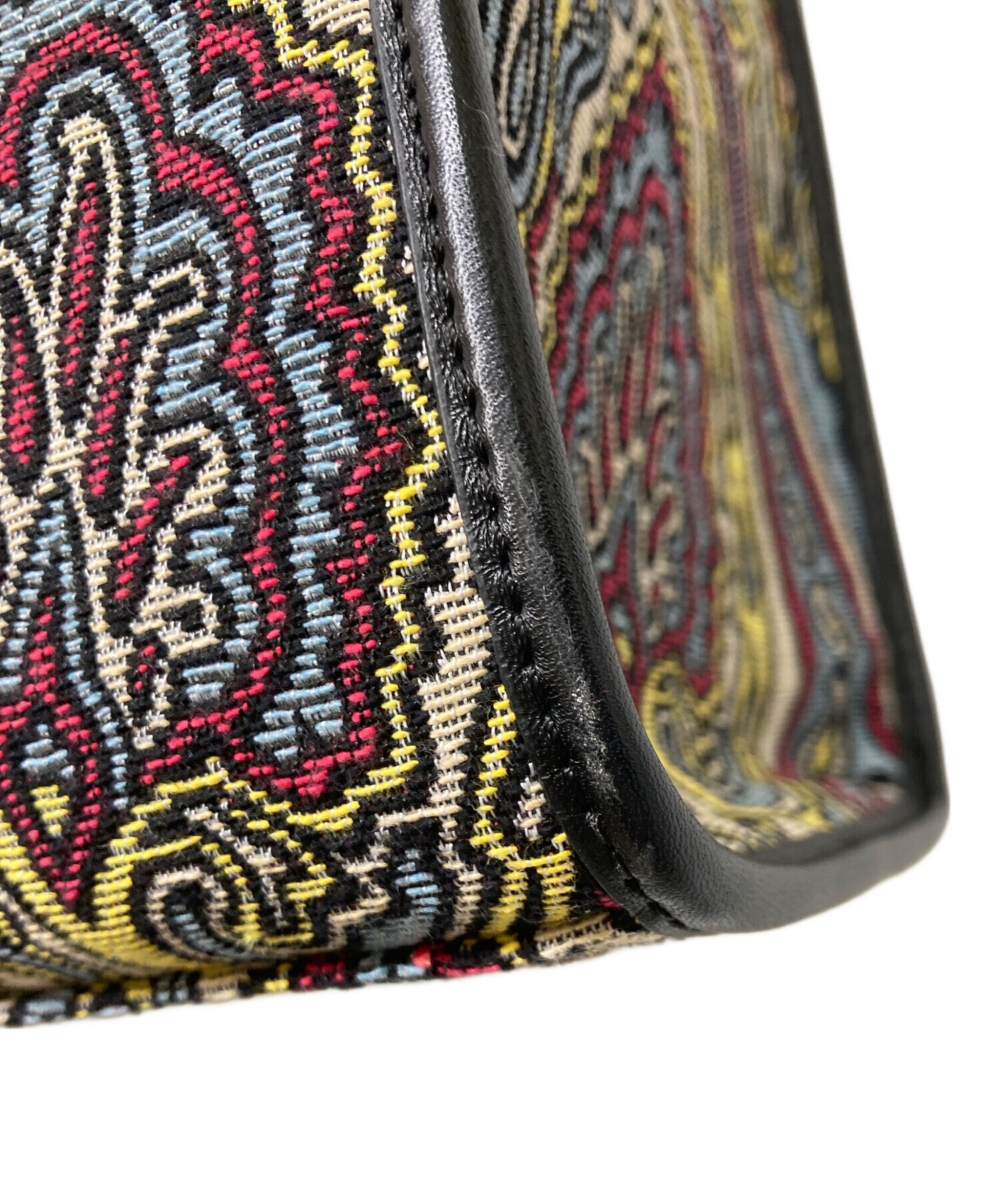 中古・古着通販】ETRO (エトロ) ジャガード ペイズリー柄トートバッグ