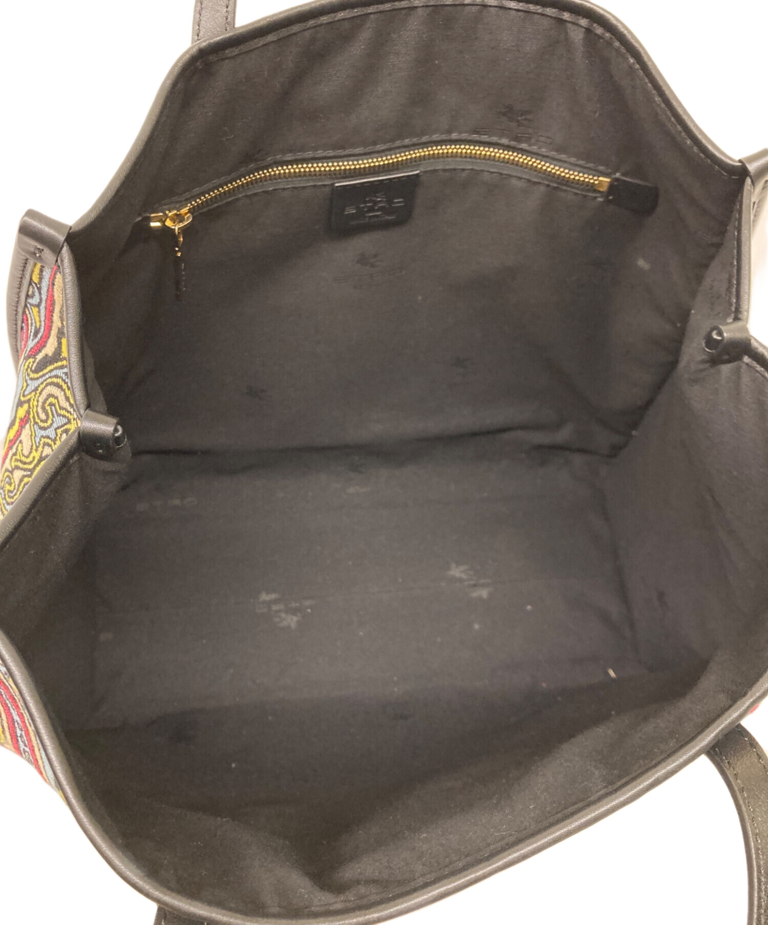 中古・古着通販】ETRO (エトロ) ジャガード ペイズリー柄トートバッグ