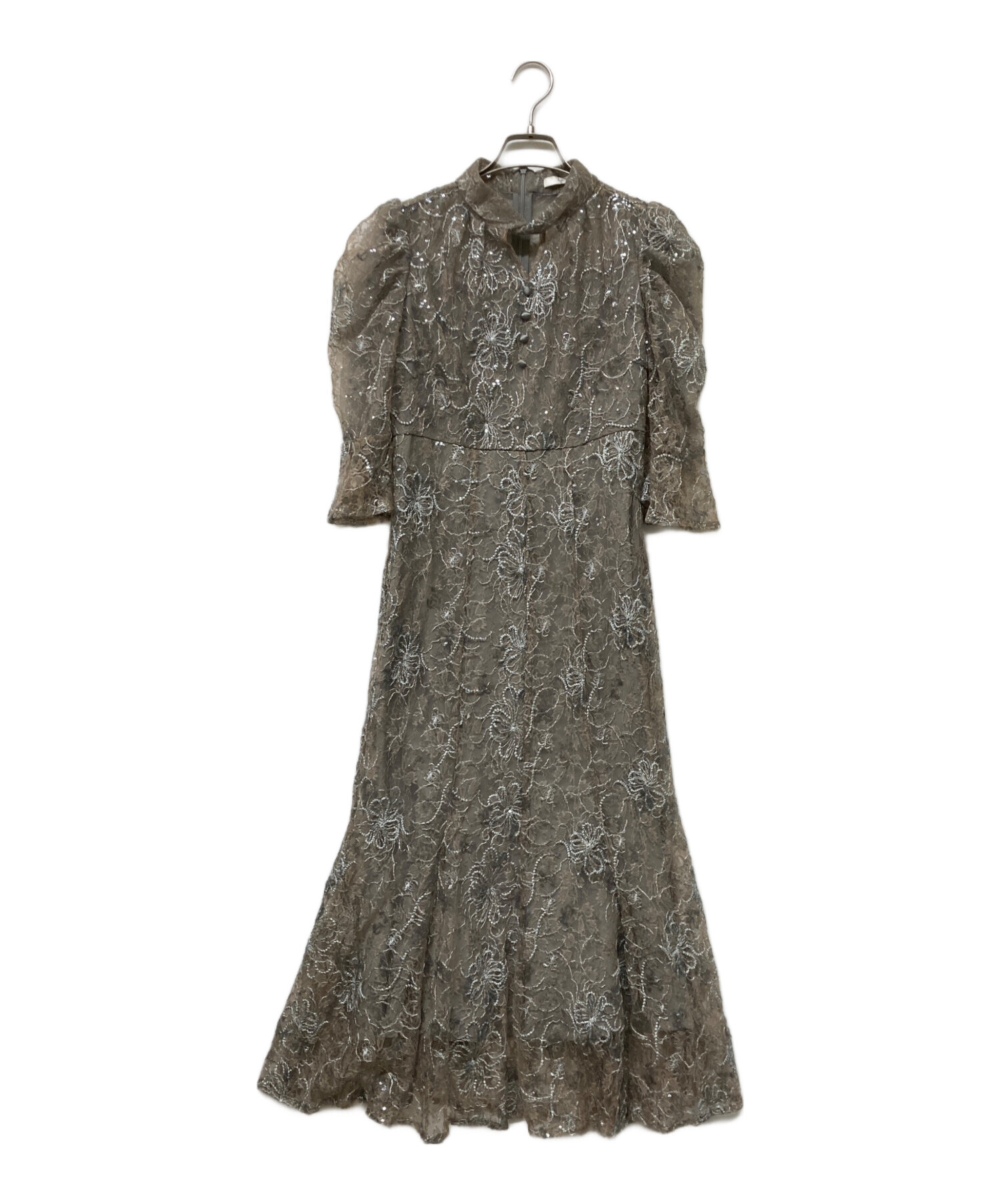 中古・古着通販】Leja (レジャ) スパンコール花柄パフスリーブ