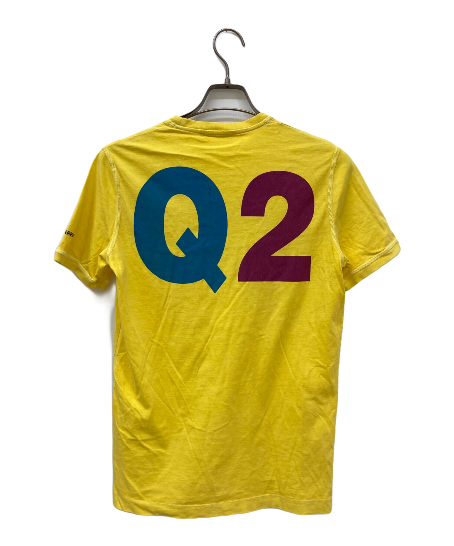 美品 DSQUARED2 ディースクエアード ロゴプリント スウェットトレーナー サイズL イエロー メンズ 古着 中古 USED 中古・古着通販】DSQUARED2 (ディースクエアード) ビッグロゴTシャツ