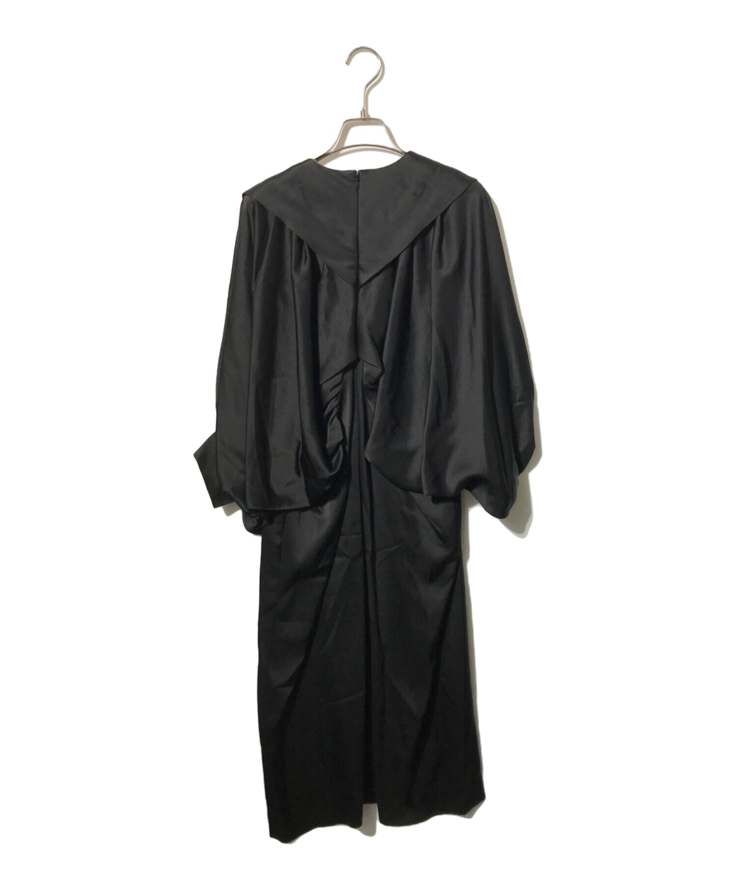 中古・古着通販】DOMELLE (ドメル) ACE/PE SATIN DRESS/長袖ワンピース