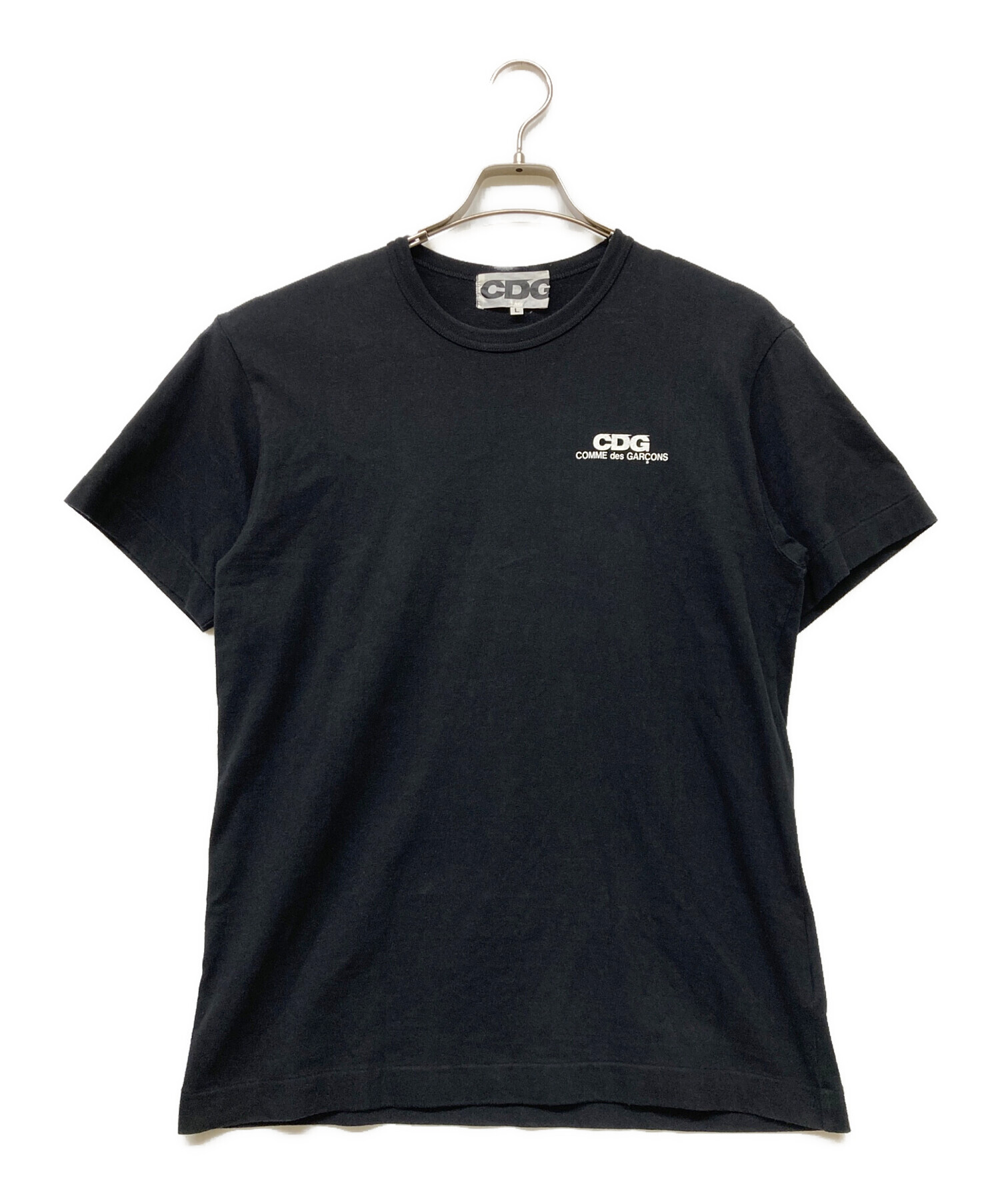 中古・古着通販】CDG (シーディージー) ロゴプリントTシャツ ブラック