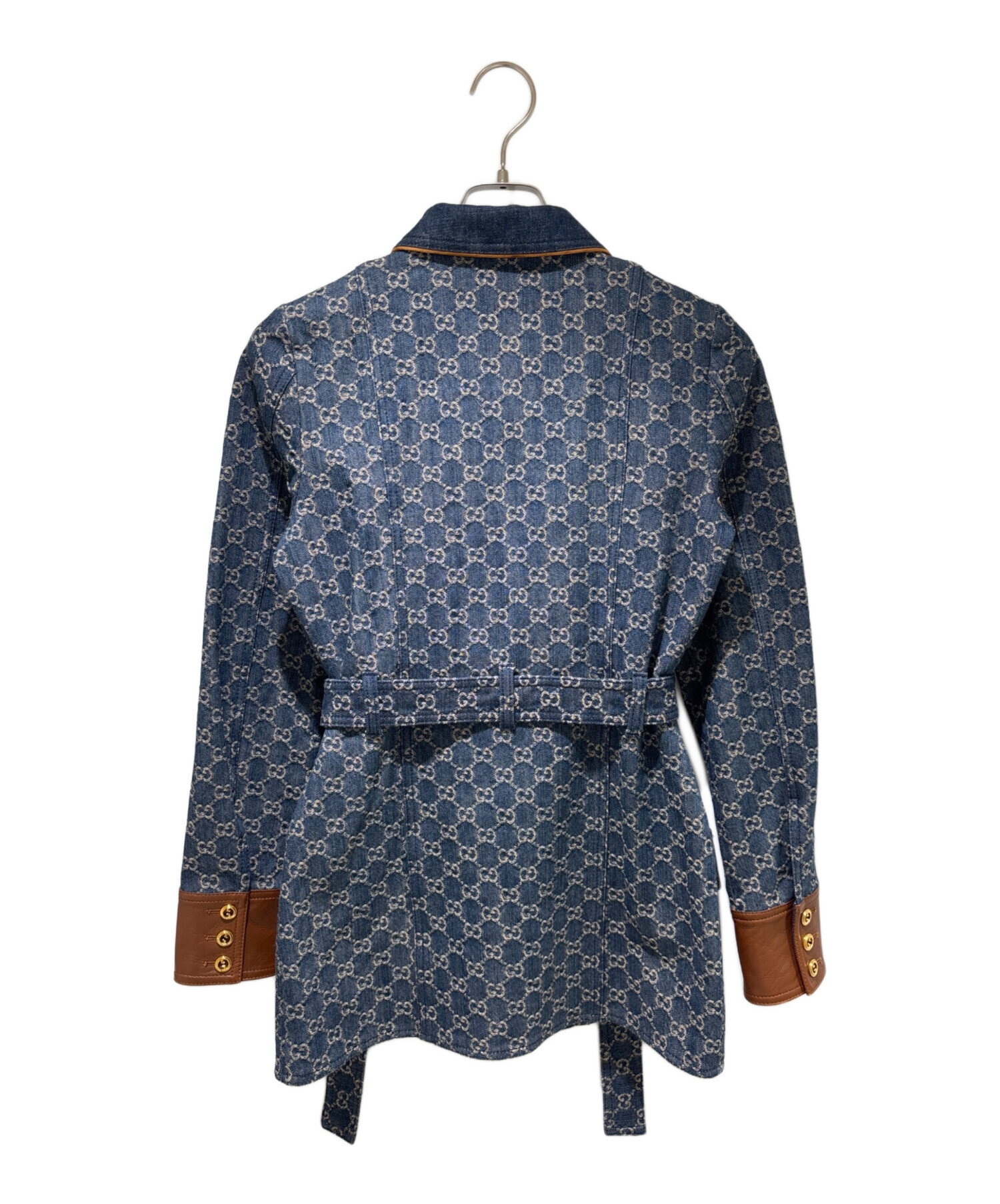 y*y様 最終値下【48】GUCCI DIY バーシティージャケット　オーダー品 中古・古着通販】GUCCI (グッチ) オーガニック デニムジャケット