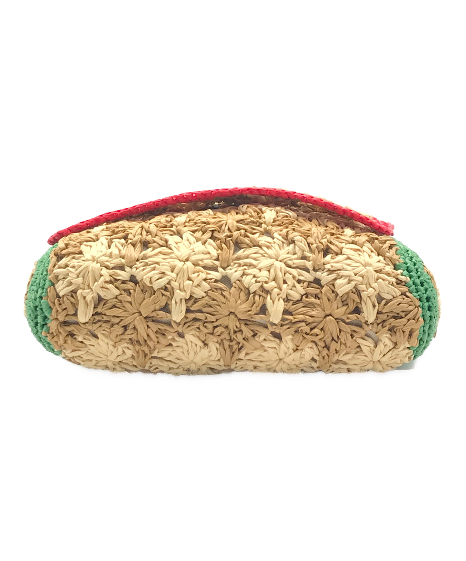 中古・古着通販】GUCCI (グッチ) ラフィア チェーンショルダーバッグ