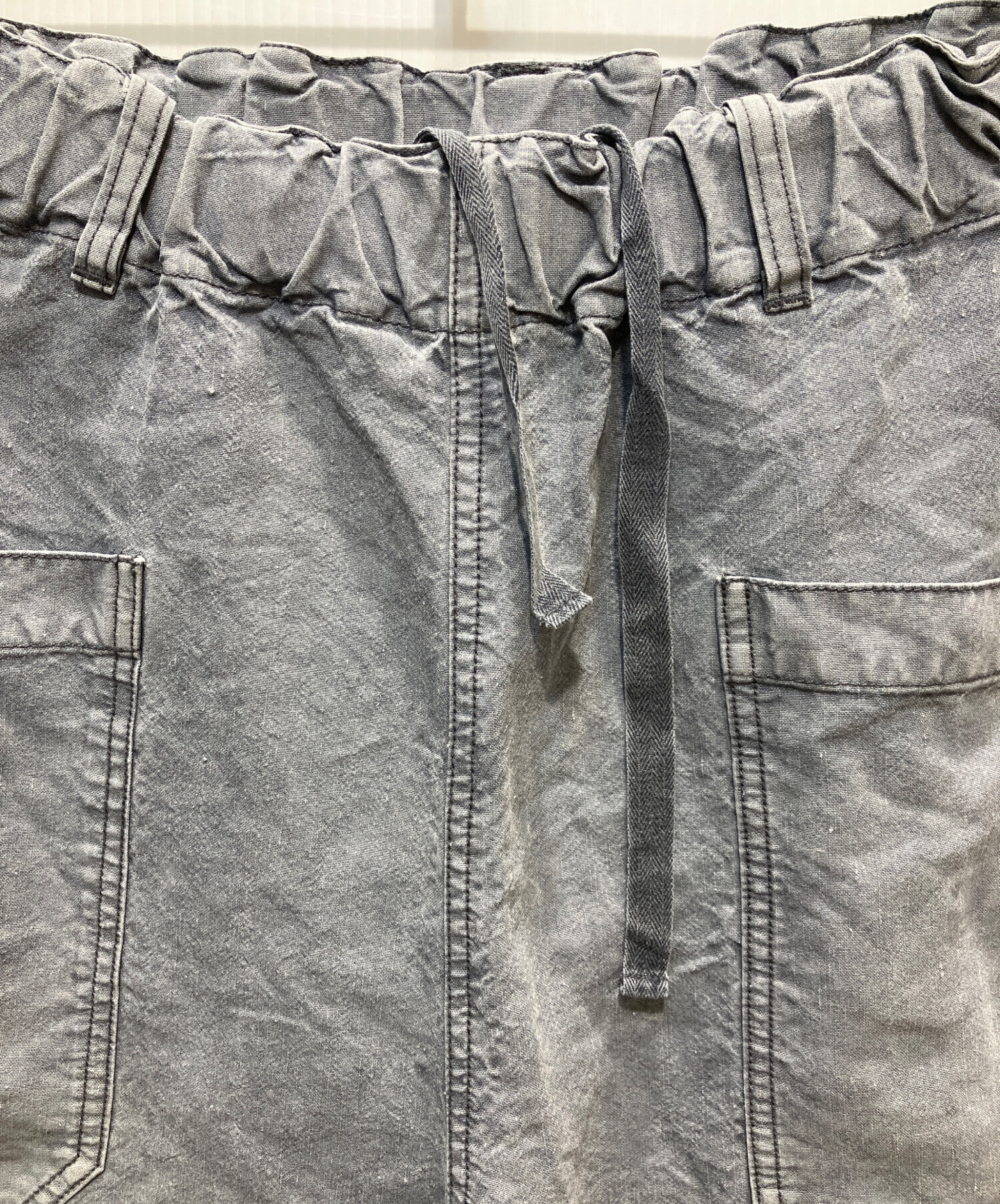 中古・古着通販】confect (コンフェクト) リネン和紙 デッキトラウザー