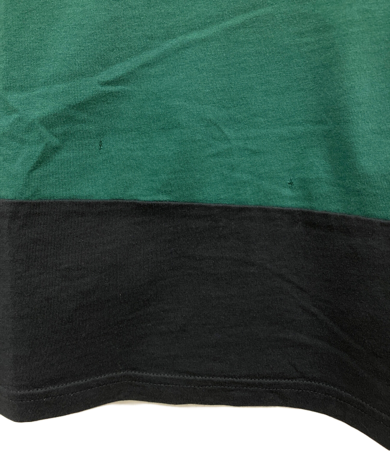 中古・古着通販】MONCLER (モンクレール) ボーダーTシャツ グリーン