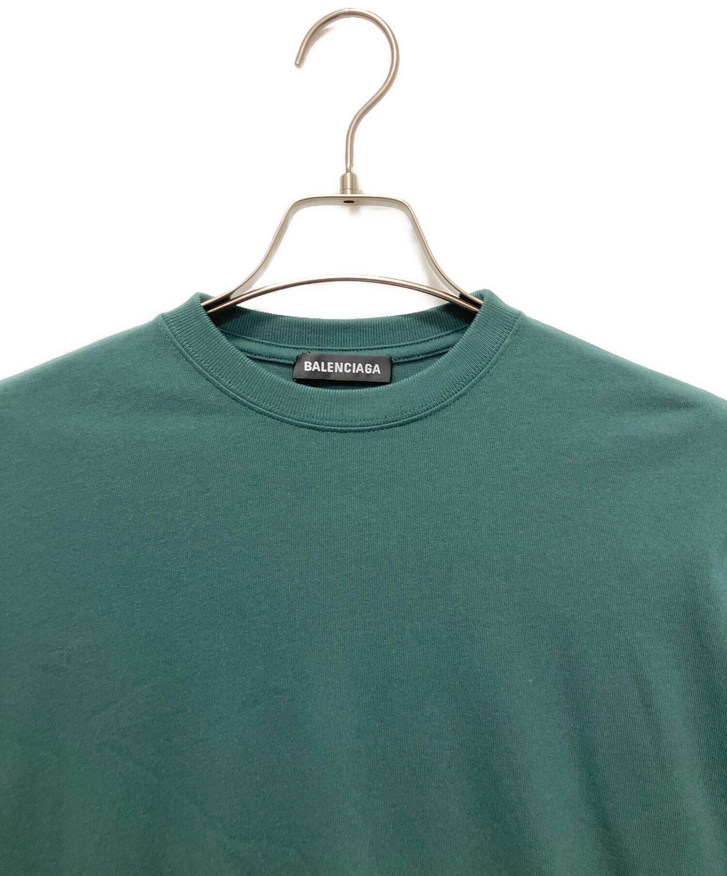 中古・古着通販】BALENCIAGA (バレンシアガ) バックロゴTEE グリーン