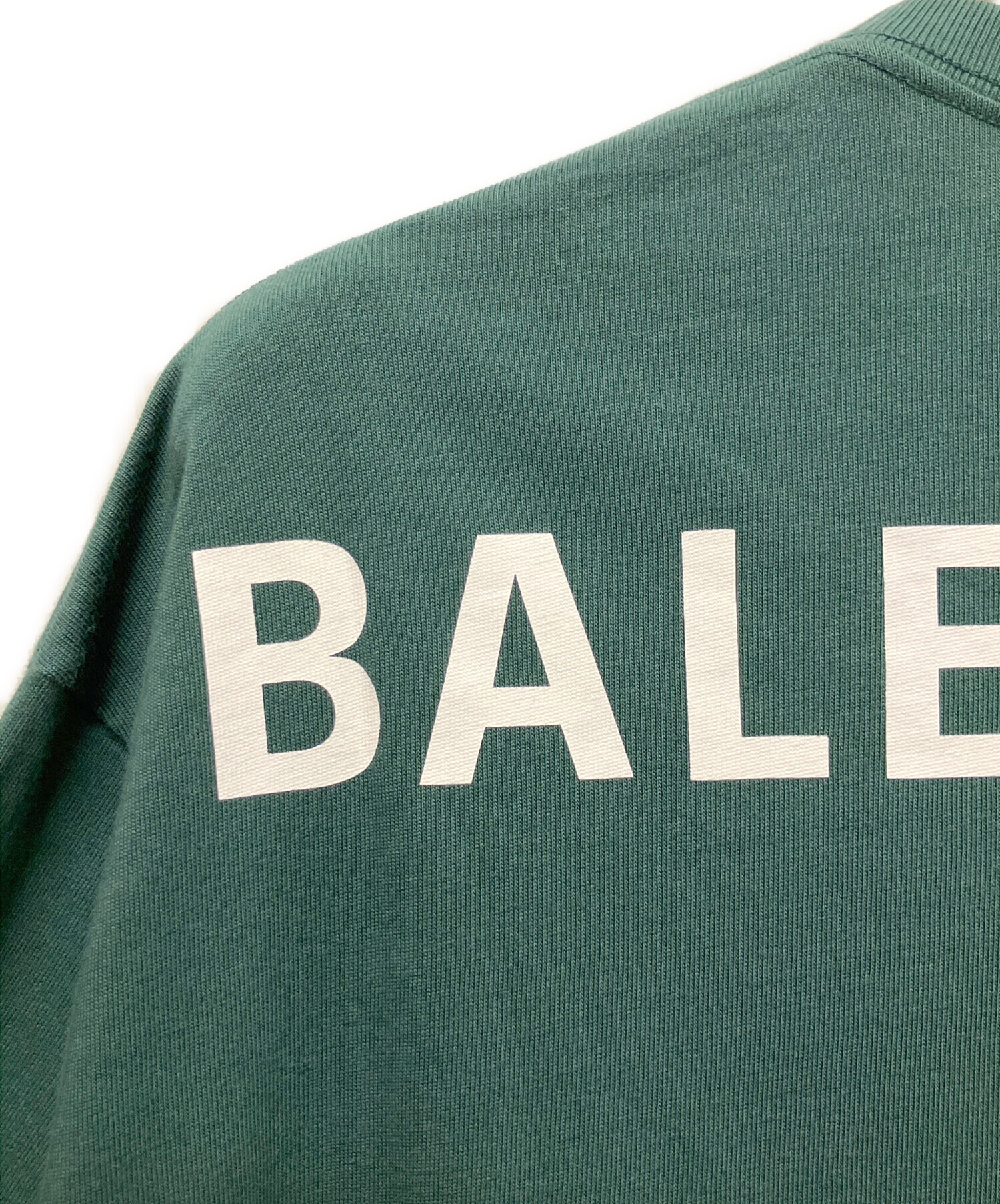 中古・古着通販】BALENCIAGA (バレンシアガ) バックロゴTEE グリーン