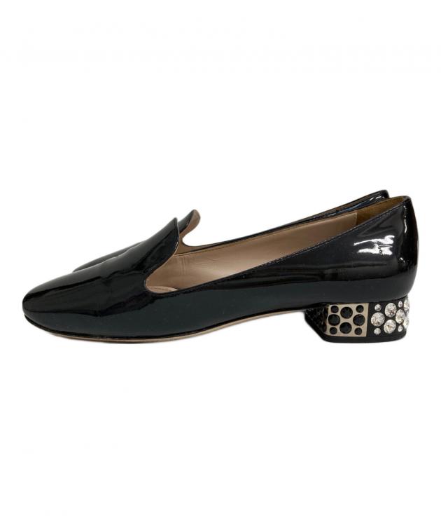 中古・古着通販】MIU MIU (ミュウミュウ) ヒールビジューエナメル