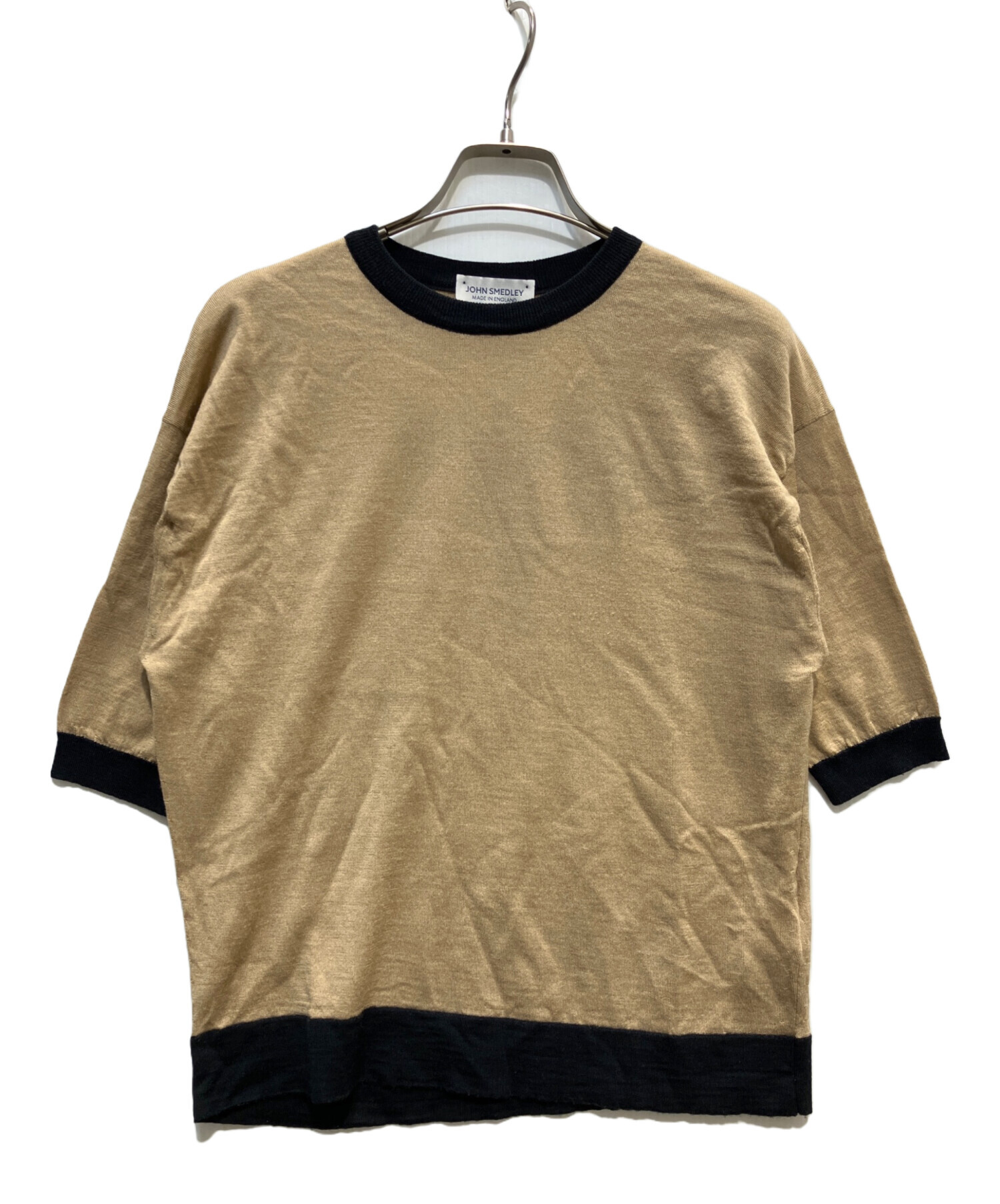 JOHN SMEDLEY ジョンスメドレー ニット・セーター M マスタード系 【古着】【中古】 中古・古着通販】JOHN SMEDLEY (ジョンスメドレー) リンガーニット