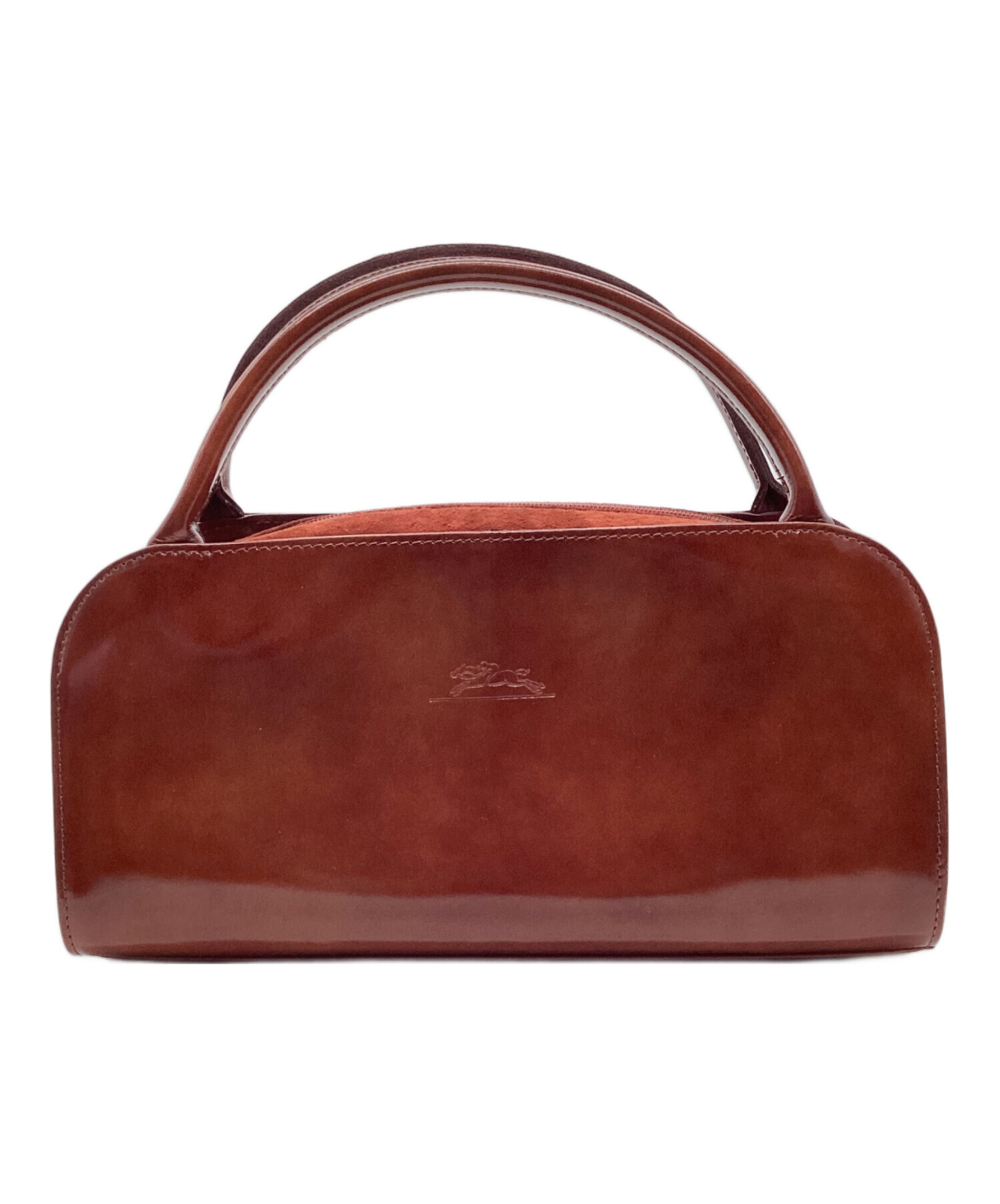 中古・古着通販】LONGCHAMP (ロンシャン) ハンドバッグ ブラウン 