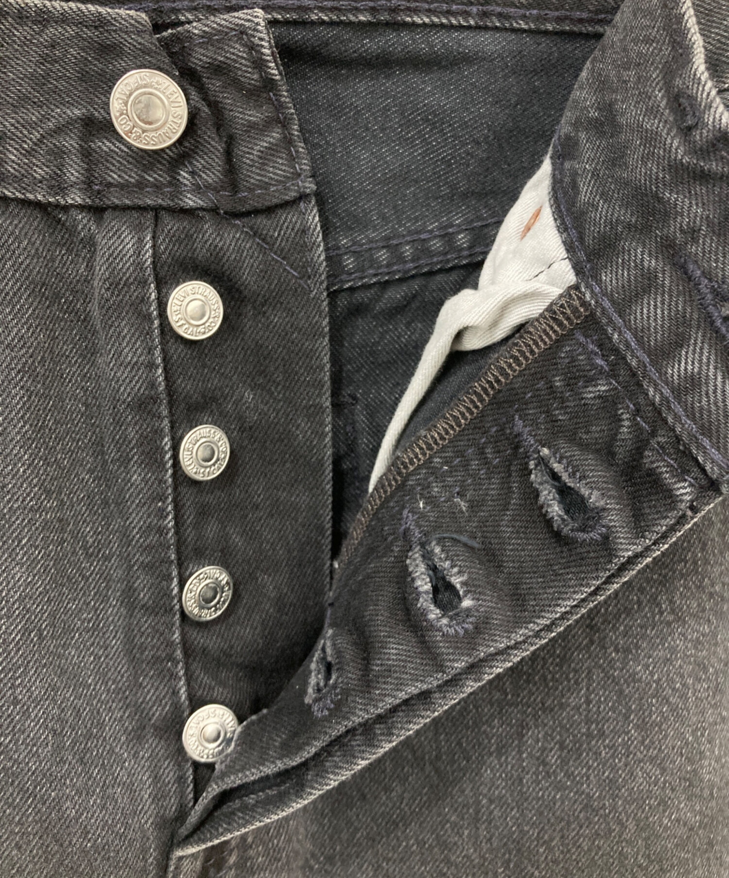 中古・古着通販】LEVI'S (リーバイス) 501デニムパンツ ブラック
