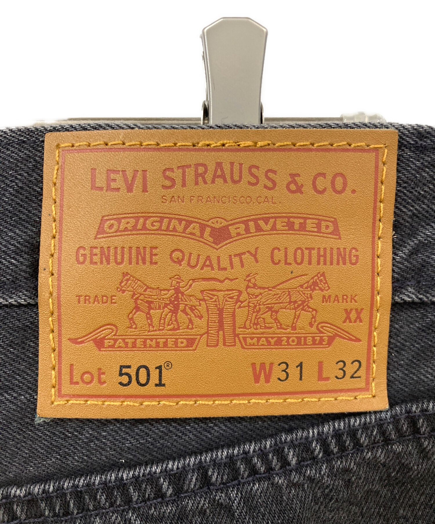 中古・古着通販】LEVI'S (リーバイス) 501デニムパンツ ブラック