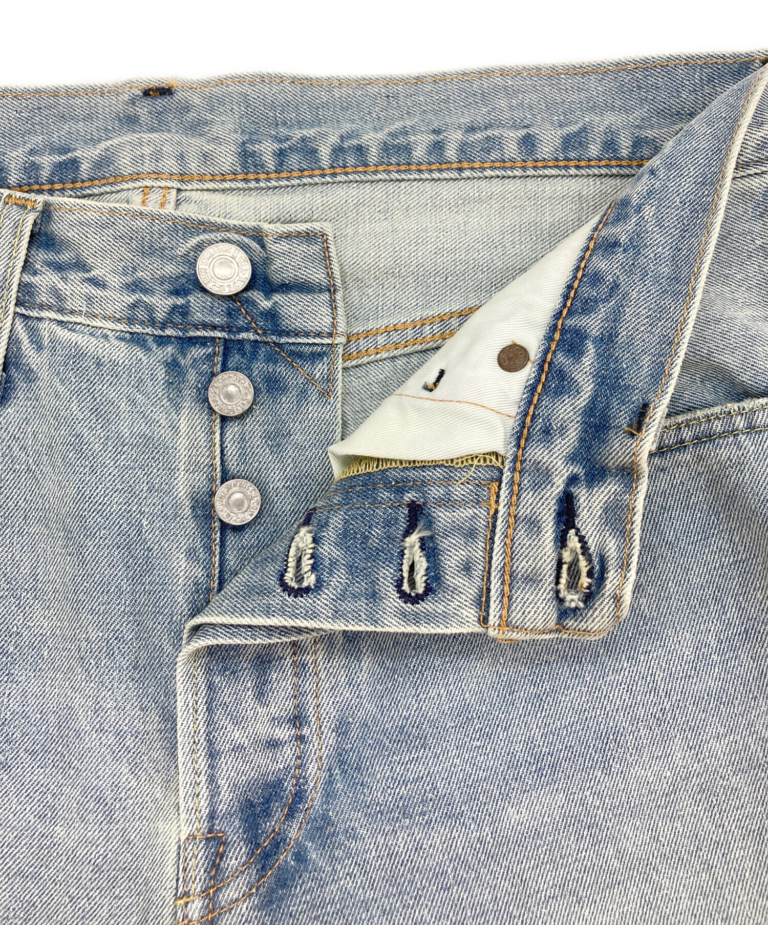 中古・古着通販】LEVI'S (リーバイス) 501デニムパンツ スカイブルー