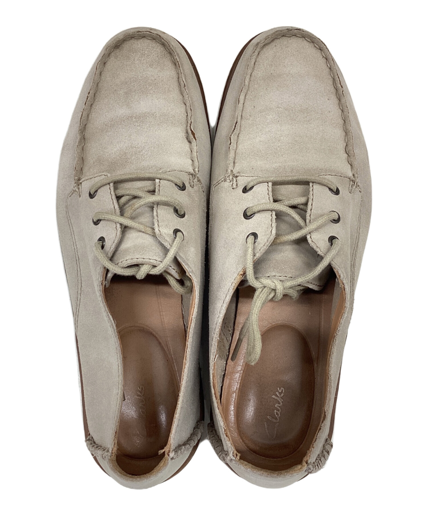 美品 CLARKS × ZARA ベージュ ローファー 27CM 69. CLARKS X ZARA