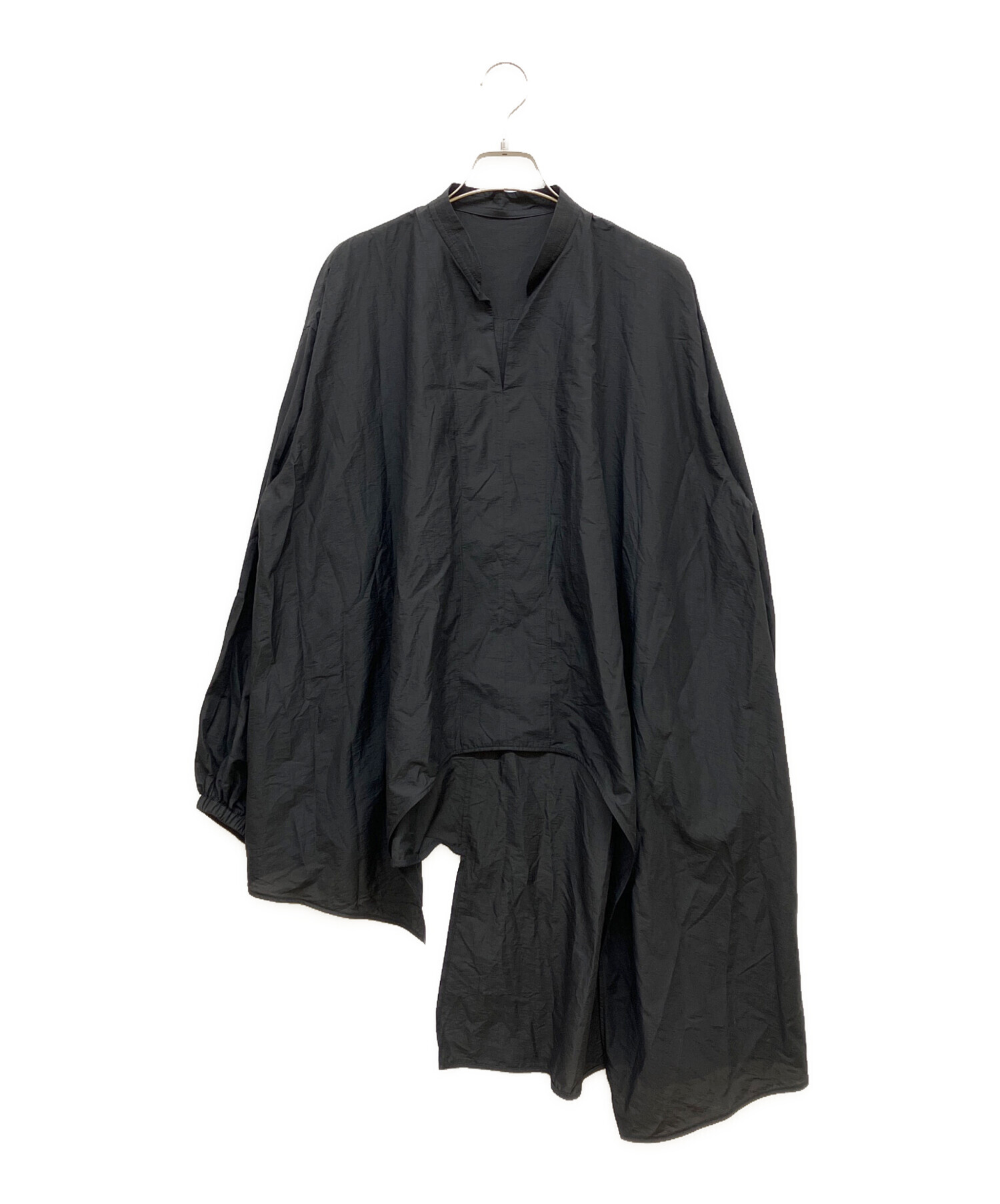 ADORE ピンタックブラウス 黒　アドーア 中古・古着通販】ADORE (アドーア) ナイロンコットンタフタブラウス