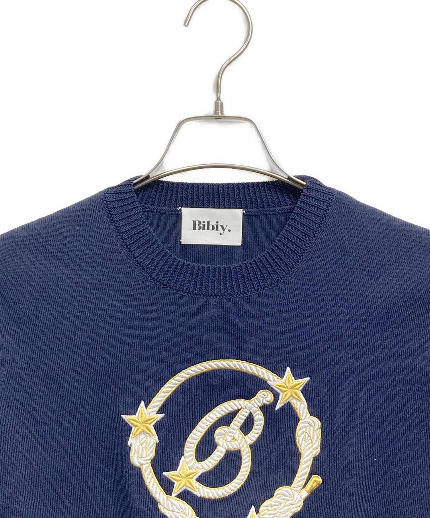 中古・古着通販】Bibiy. (ビビィ) B. STELLAR KNIT ネイビー サイズ:F