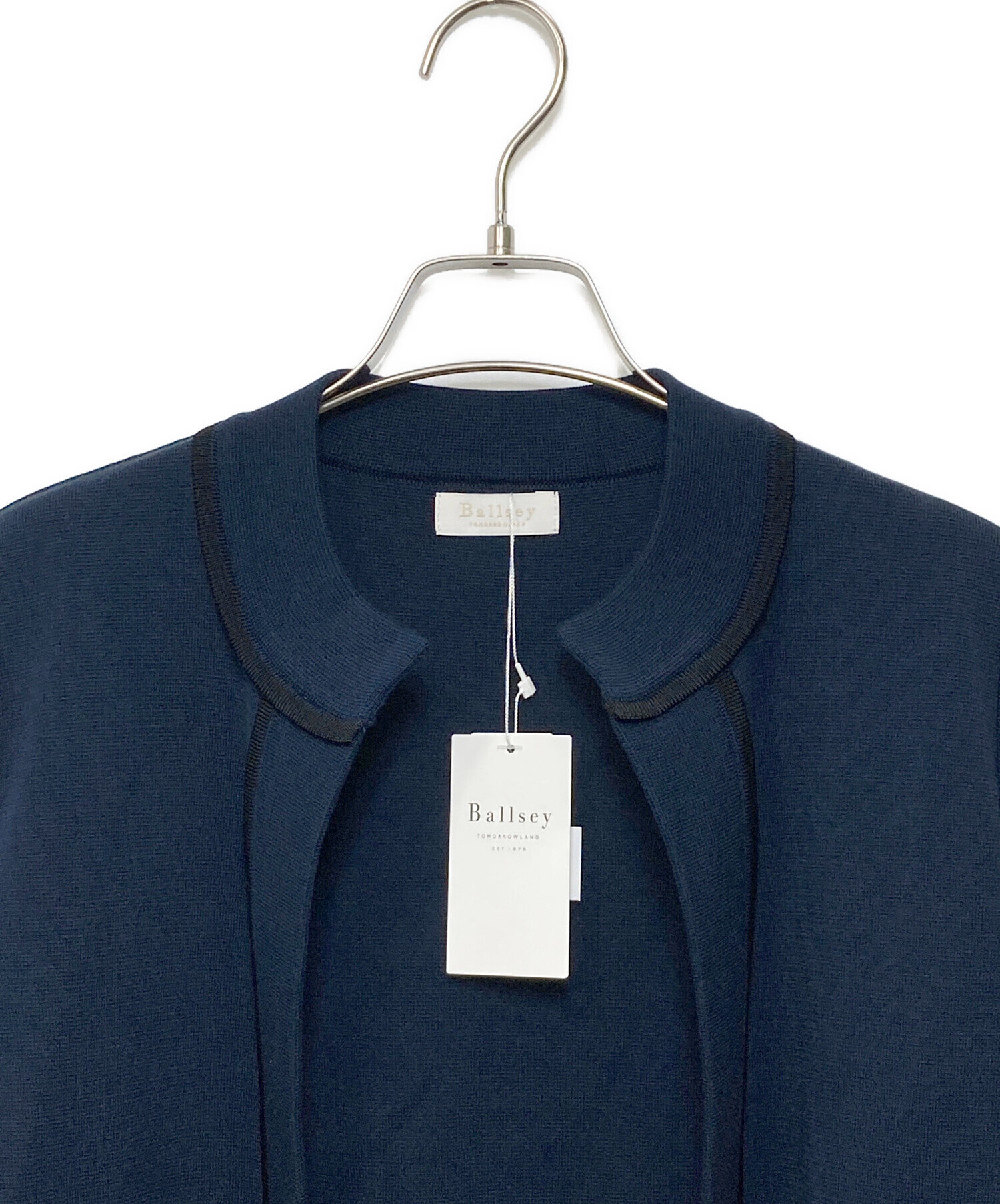 Ballsey 美品　ネイビー　ジャージー ショートカーディガン 中古・古着通販】BALLSEY (ボールジィ) ミラノリブ ショート スリーブ