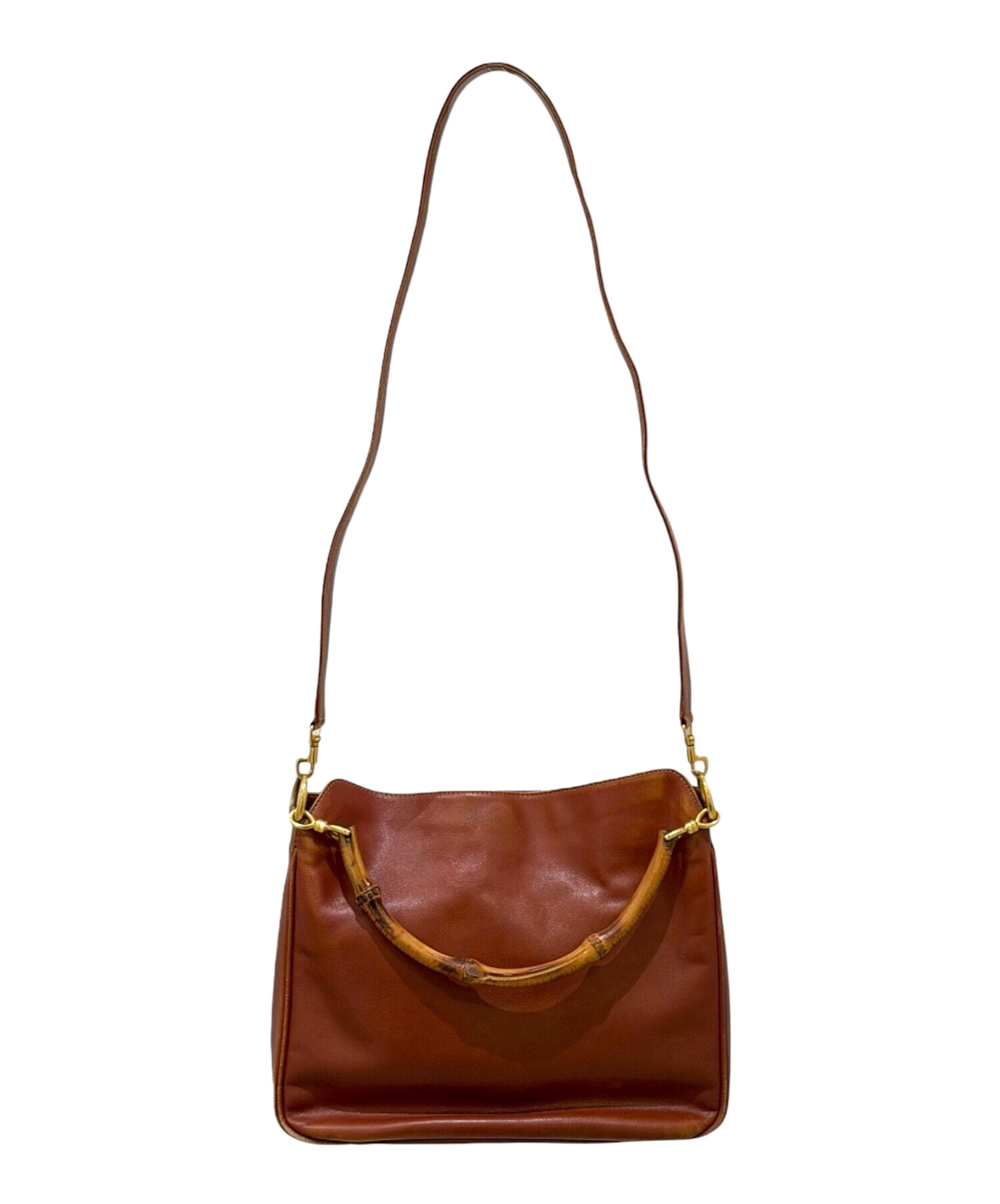 中古・古着通販】GUCCI (グッチ) バンブー ハンドル2WAYバッグ