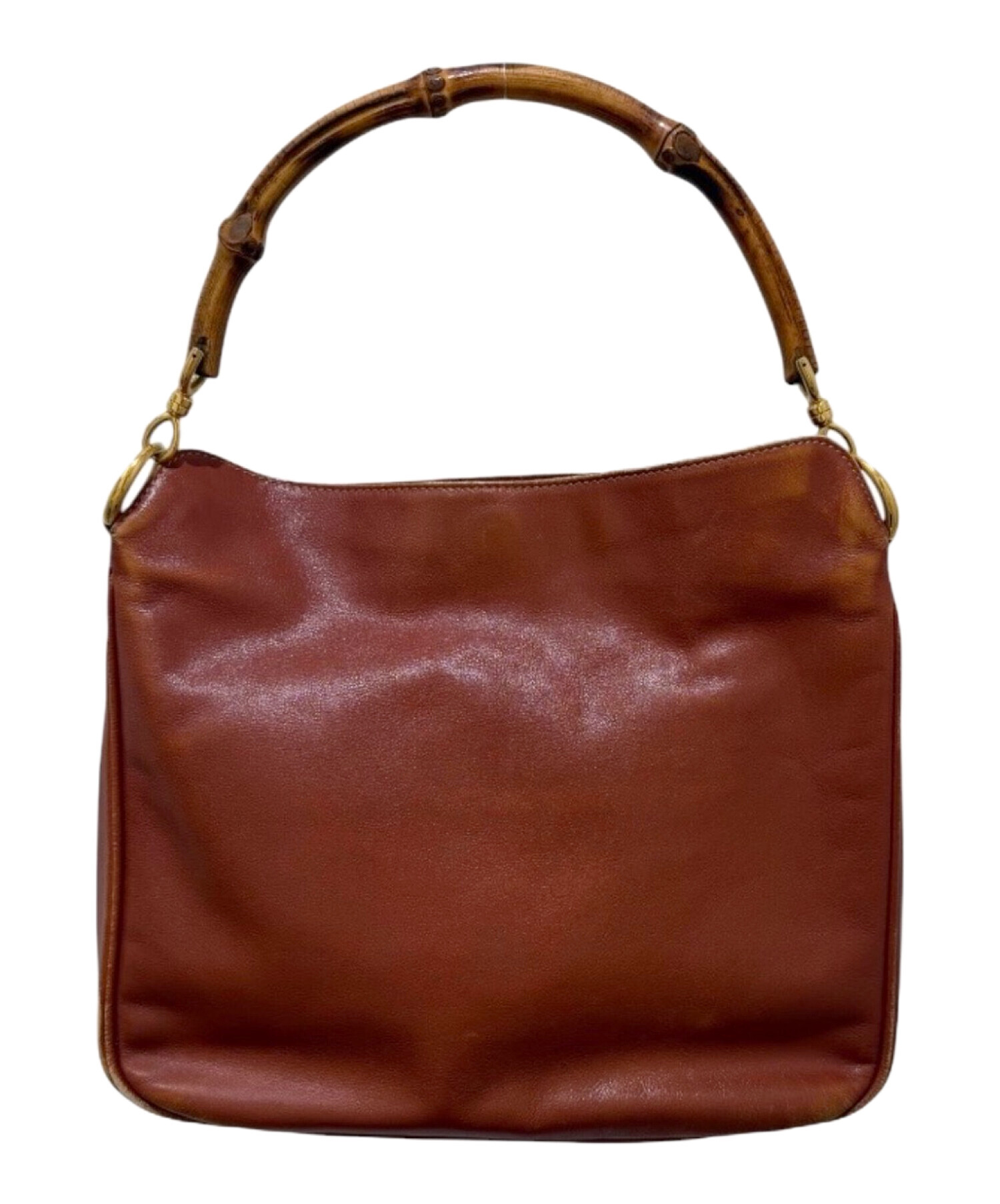 美品　グッチ　バンブー　ハンドバッグ　ショルダーバッグ　2WAY　ブラウン 中古・古着通販】GUCCI (グッチ) バンブー ハンドル2WAYバッグ