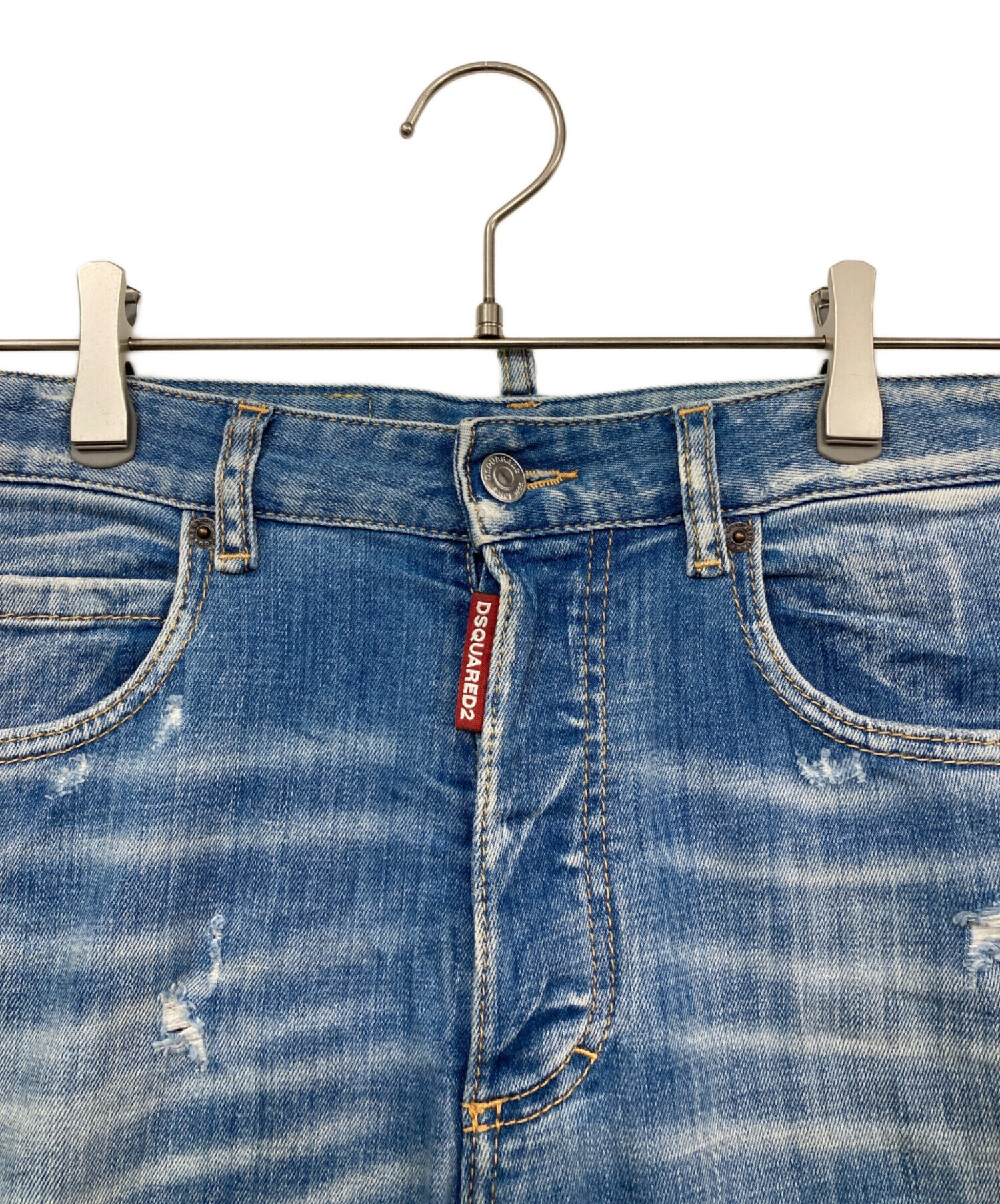 中古・古着通販】DSQUARED2 (ディースクエアード) ダメージ加工デニム 