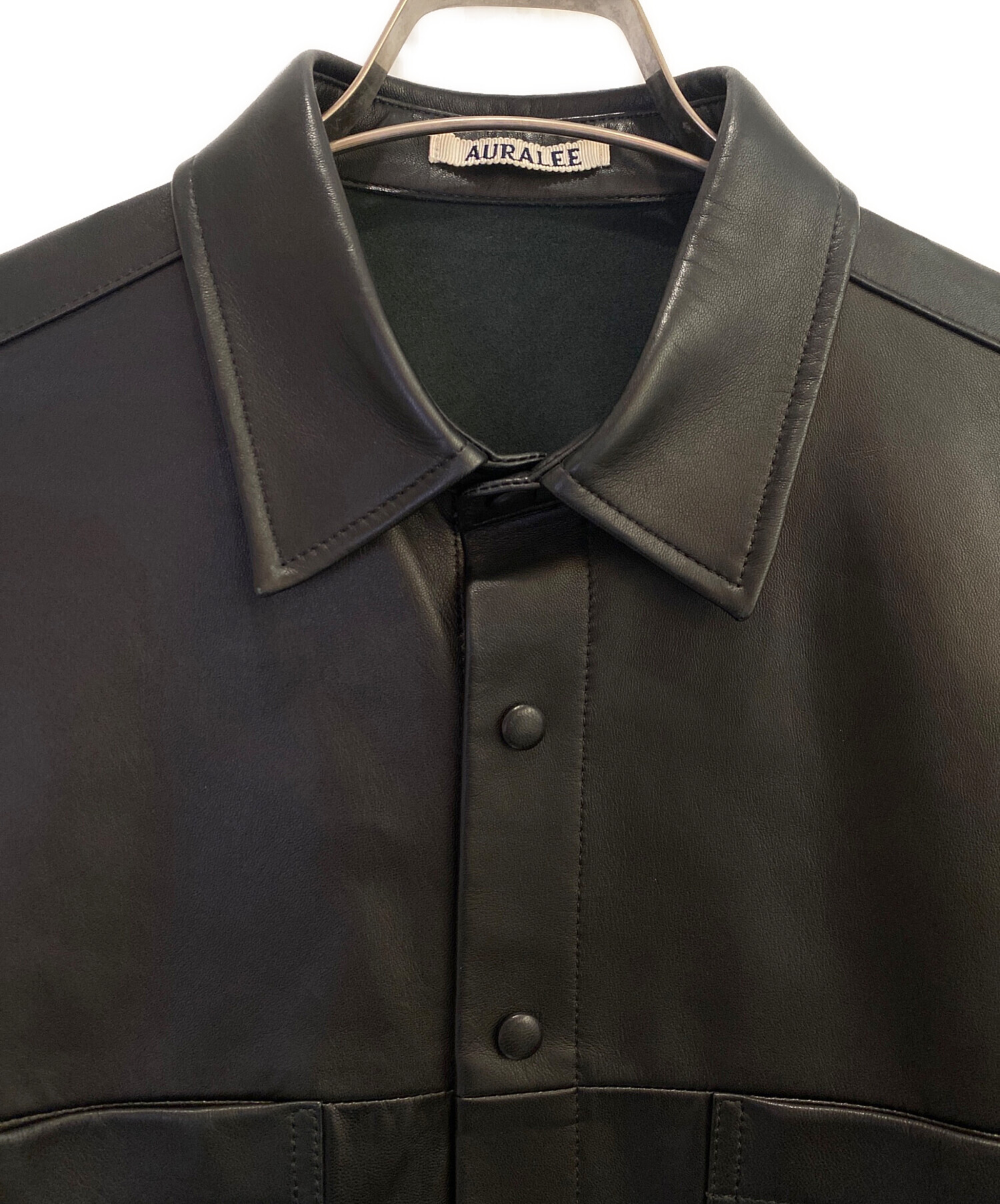 中古・古着通販】AURALEE (オーラリー) LAMB LEATHER HALF SLEEVED 
