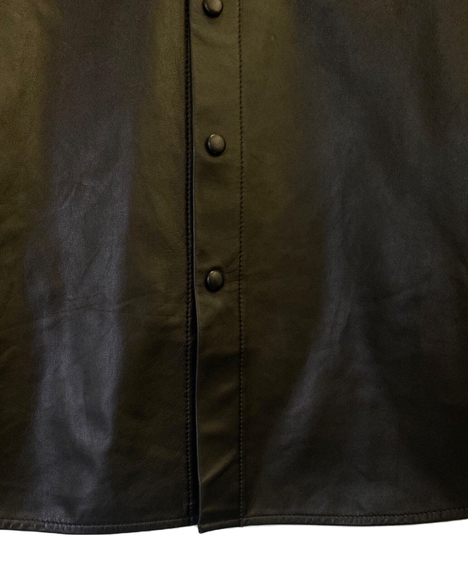 中古・古着通販】AURALEE (オーラリー) LAMB LEATHER HALF SLEEVED 