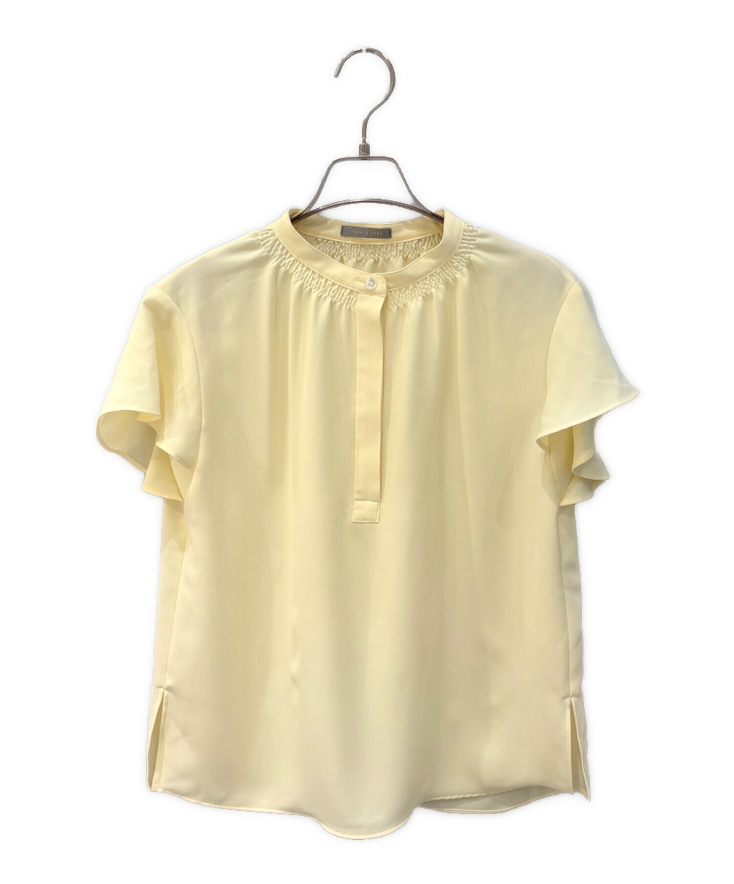 新品 26SS セオリーリュクス シャーリングネックフレンチスリーブブラウス M 中古・古着通販】theory luxe (セオリーリュクス) 26SS シャーリング