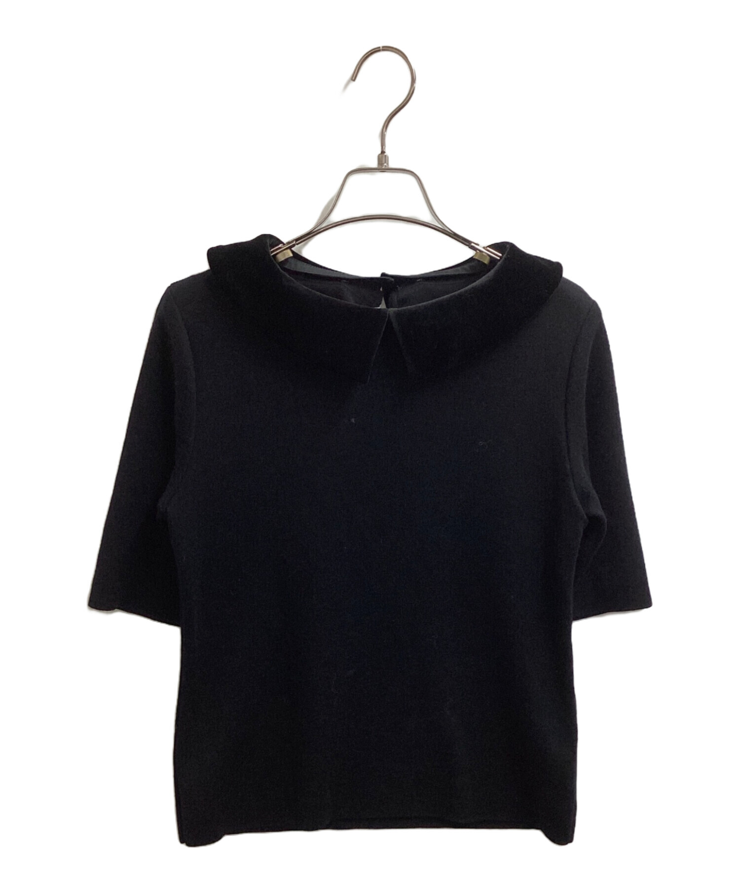 中古・古着通販】FOXEY (フォクシー) 2WAYベロア襟ニット 