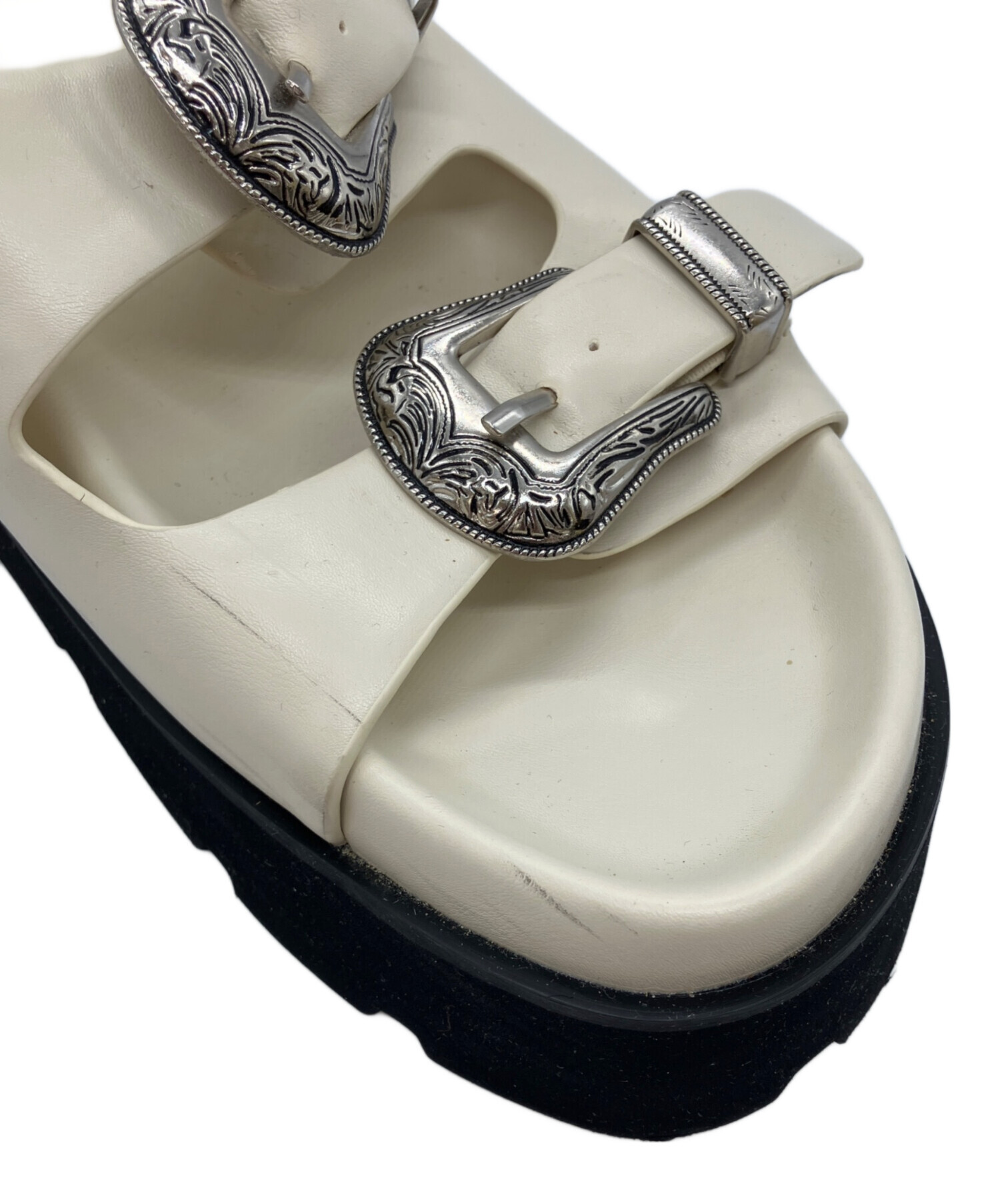 試着のみ AMERI MEDI WESTERN BUCKLE SANDALS 中古・古着通販】AMERI (アメリ) MEDI WESTERN BUCKLE SANDALS