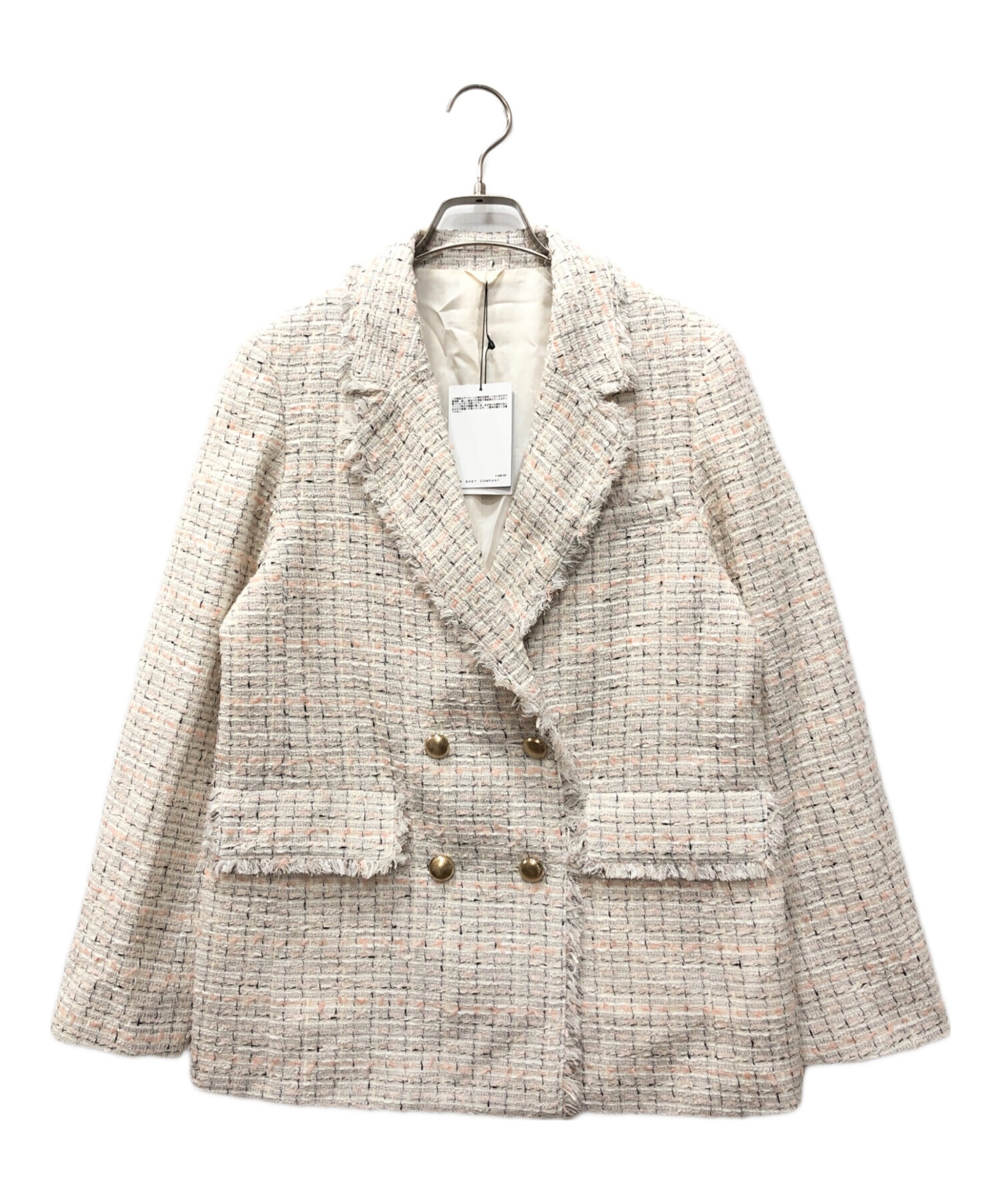 中古・古着通販】ANAYI (アナイ) ミックスツイードダブルジャケット
