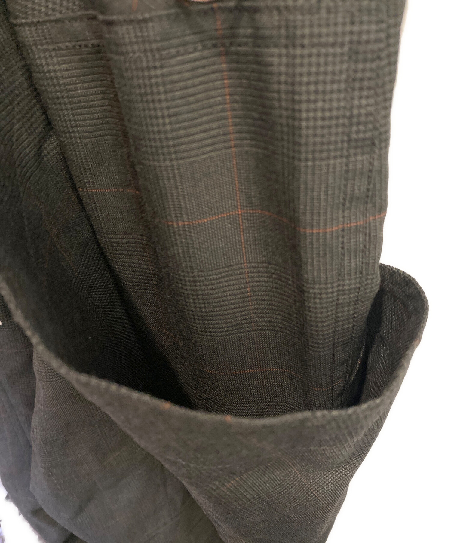 中古・古着通販】sacai (サカイ) グレンチェックウールパンツ グレー