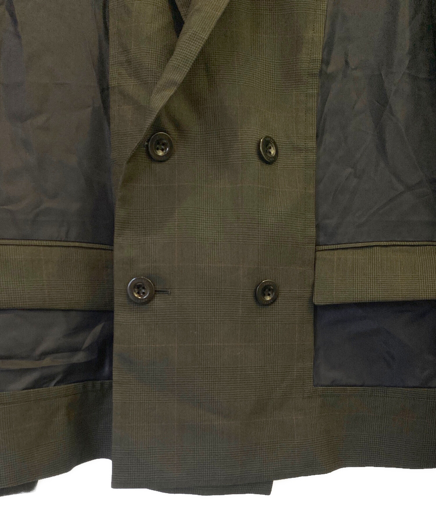 中古・古着通販】sacai (サカイ) グレンチェック切替テーラード