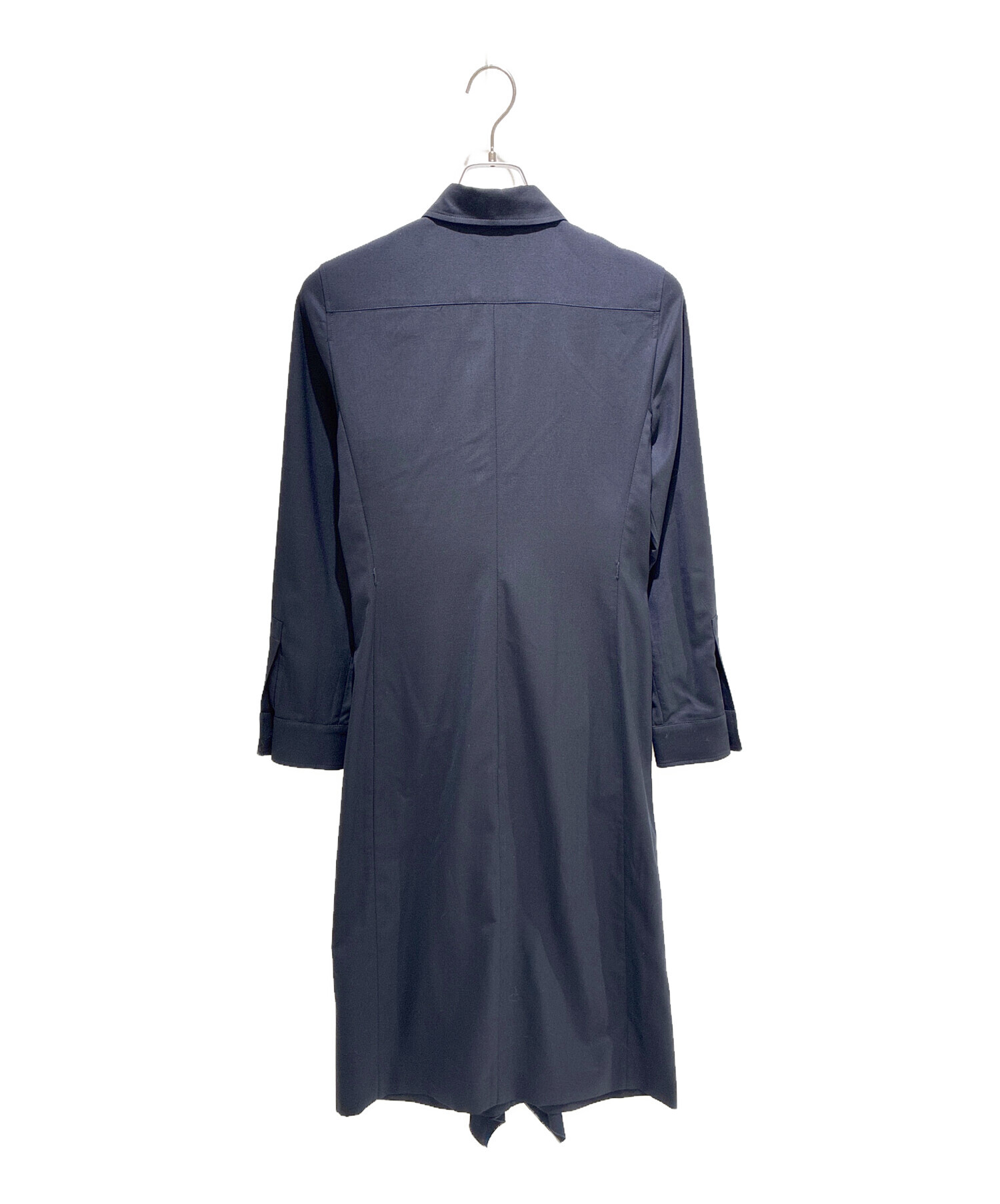 中古・古着通販】MaxMara (マックスマーラ) フリルシャツワンピース