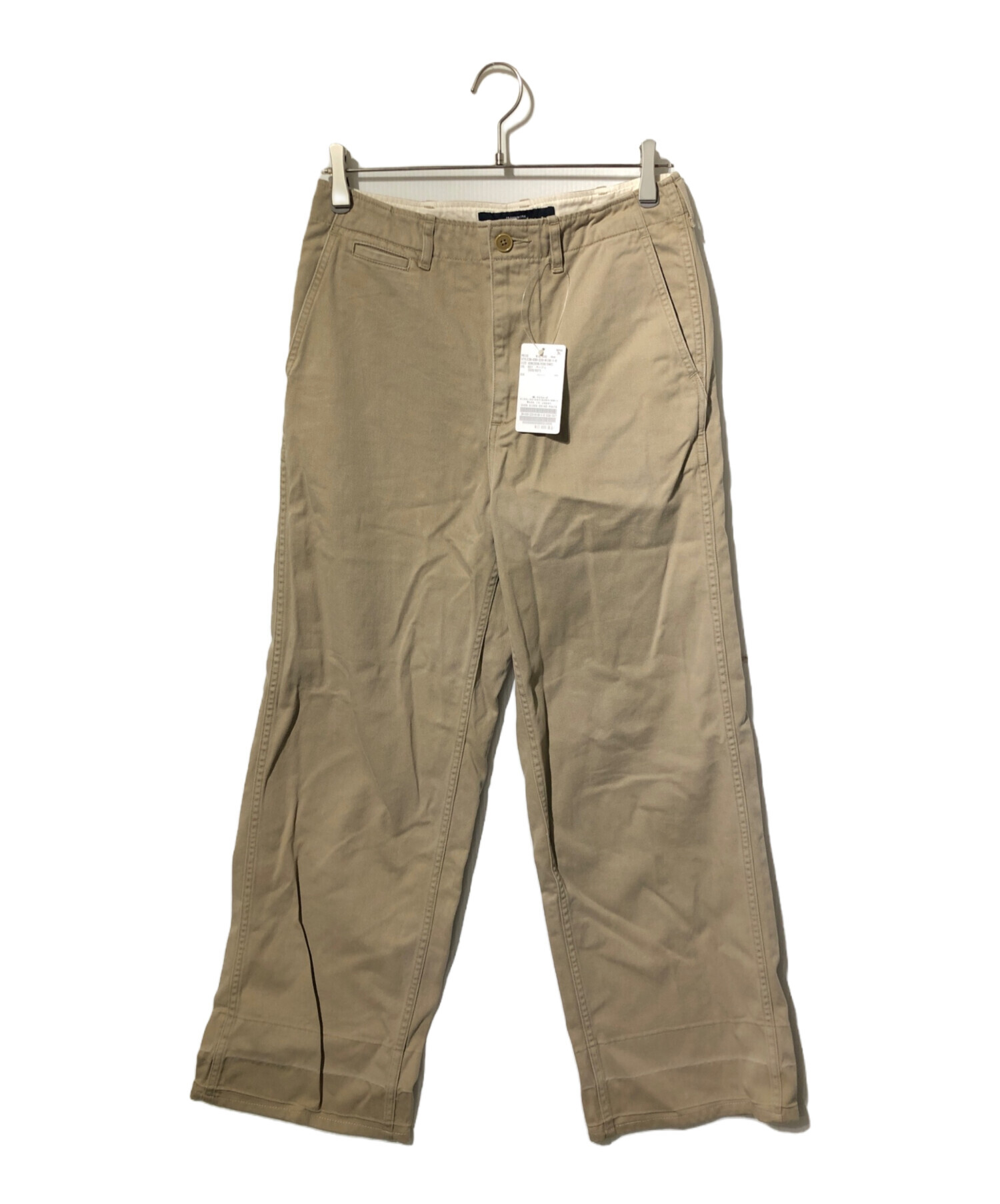 ☆【完売品】FRAMeWORK TUCK CHINO パンツ ベージュ 38☆ 中古・古着通販】FRAMeWORK (フレームワーク) OVER SIZED CHINO パンツ