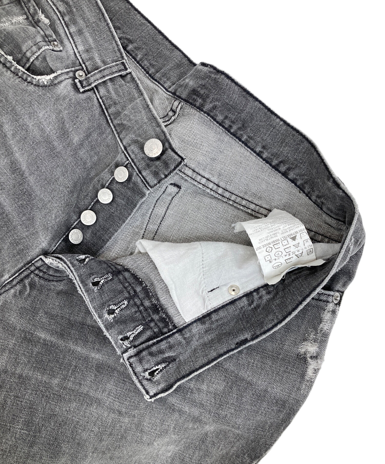 中古・古着通販】HELMUT LANG (ヘルムートラング) faded black denim