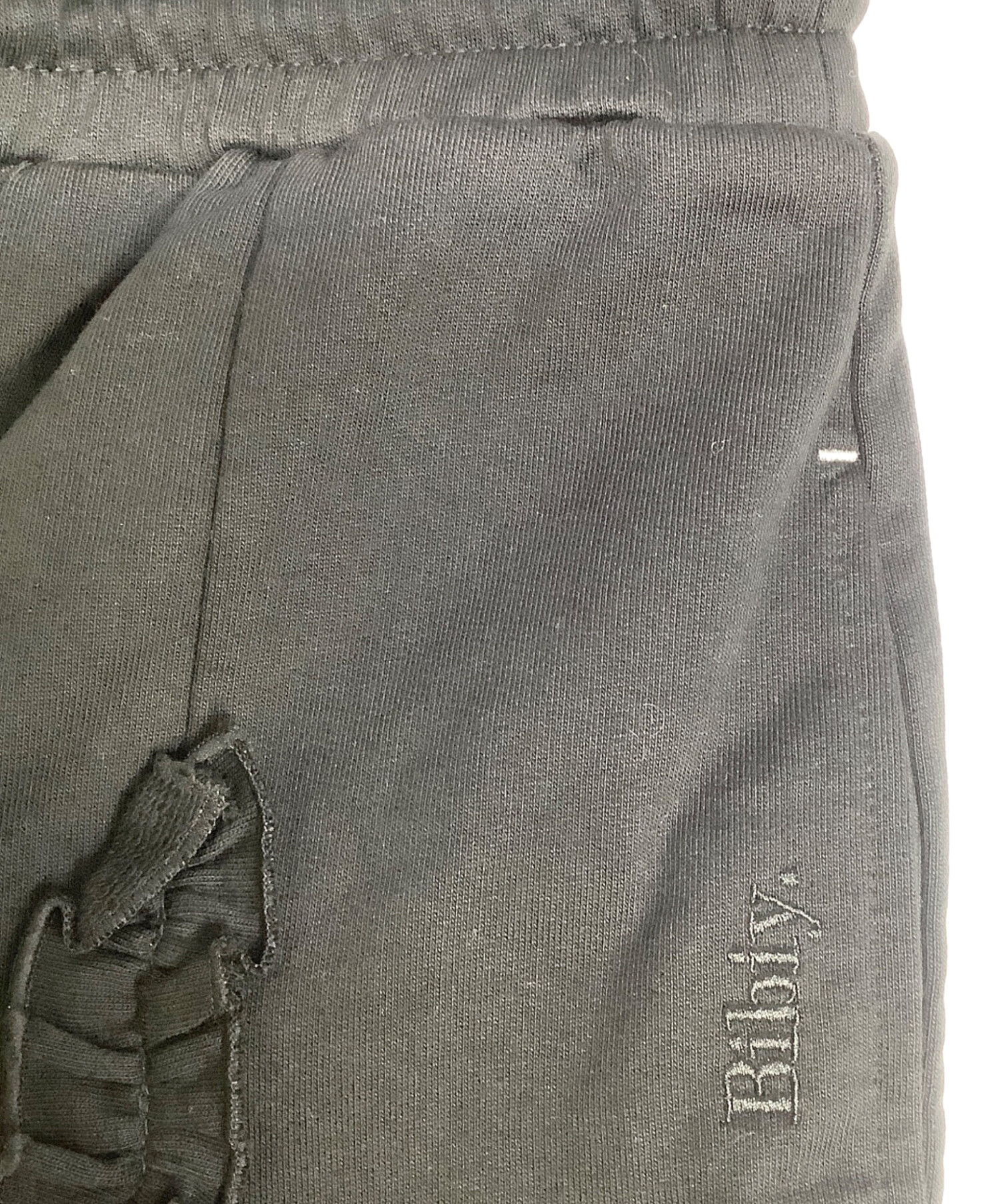 中古・古着通販】Bibiy. (ビビィ) フリルスウェットパンツ ブラック 