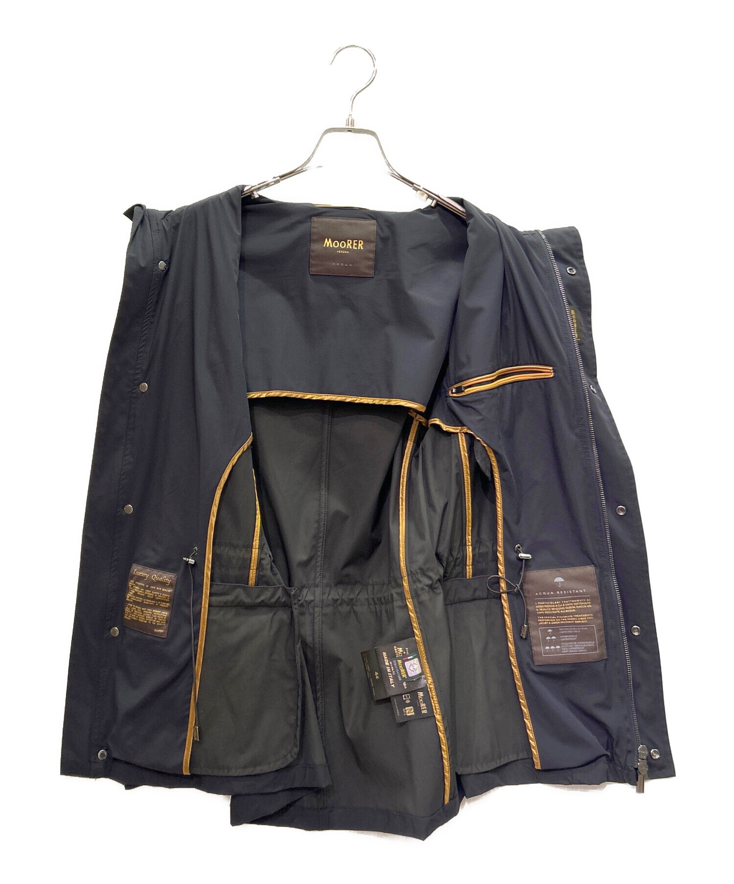 美品 MOORER VERONA リバーシブル ナイロン フーデットジャケット 中古・古着通販】MOORER (ムーレー) ナイロンフィールドジャケット