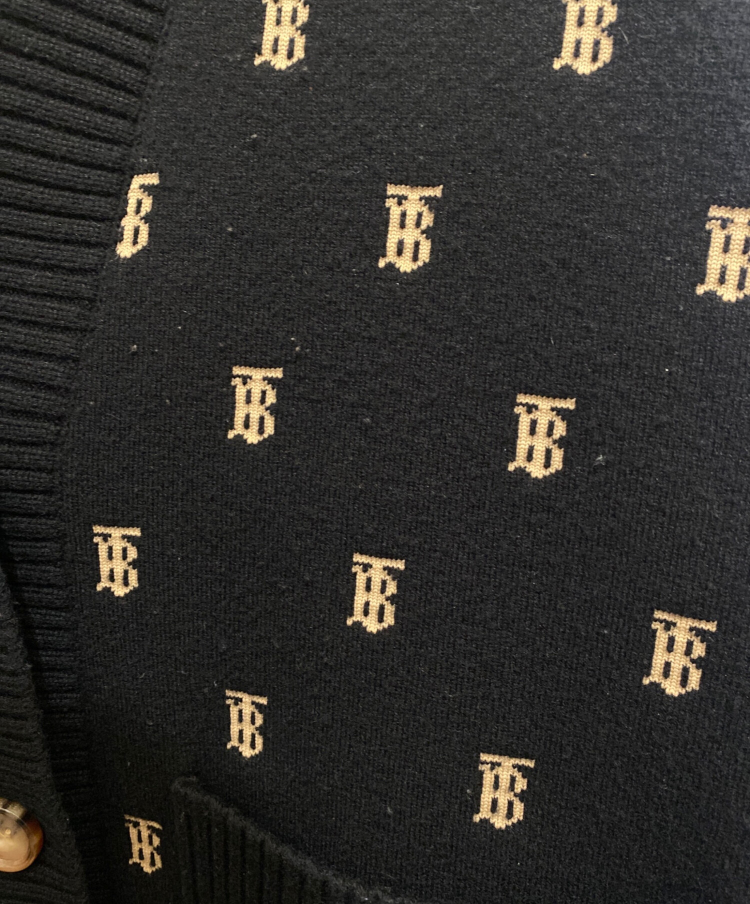 中古・古着通販】BURBERRY (バーバリー) TBロゴニットカーディガン