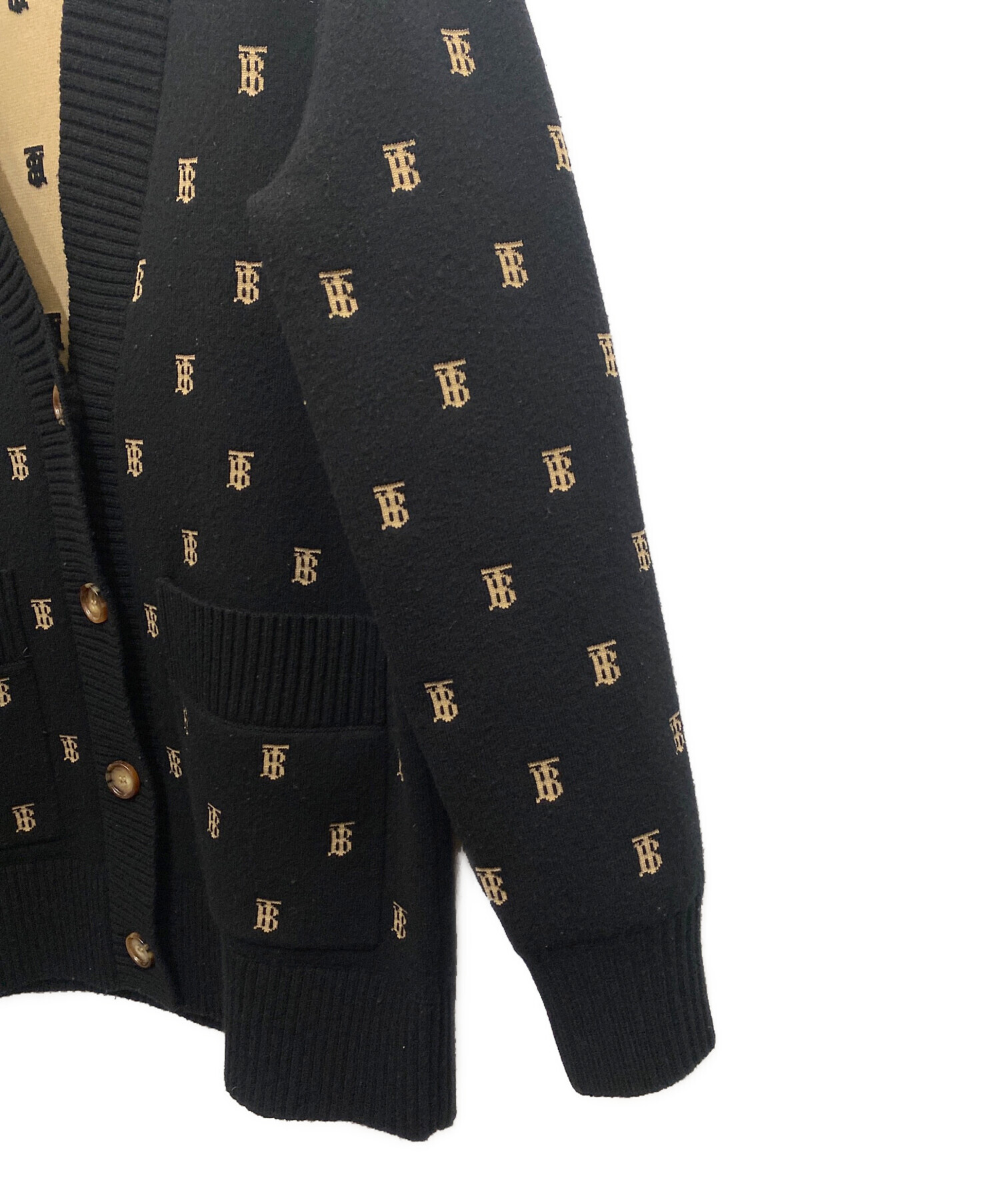 中古・古着通販】BURBERRY (バーバリー) TBロゴニットカーディガン
