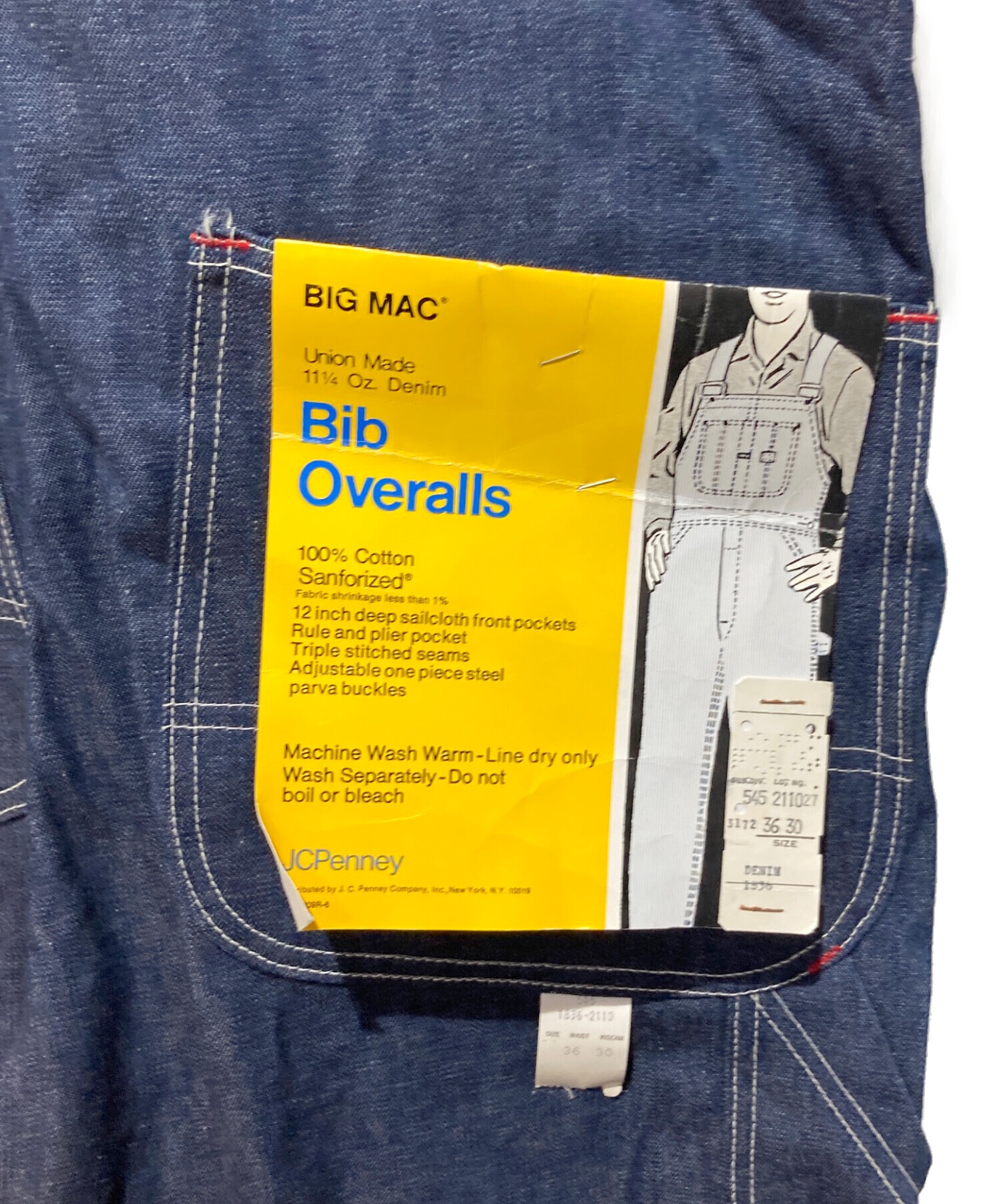 中古・古着通販】BIG MAC (ビッグマック) J.C. Penney オーバーオール